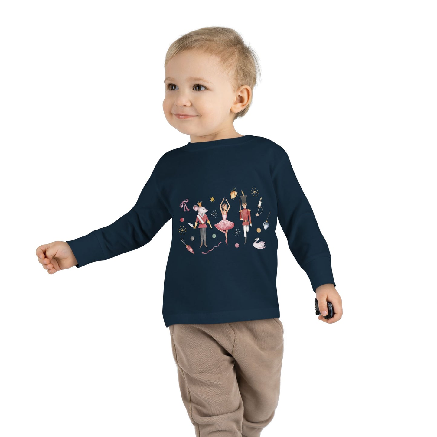 Cute Toddler Long Sleeve Tee ~  Nutcracker Ballet Graphic