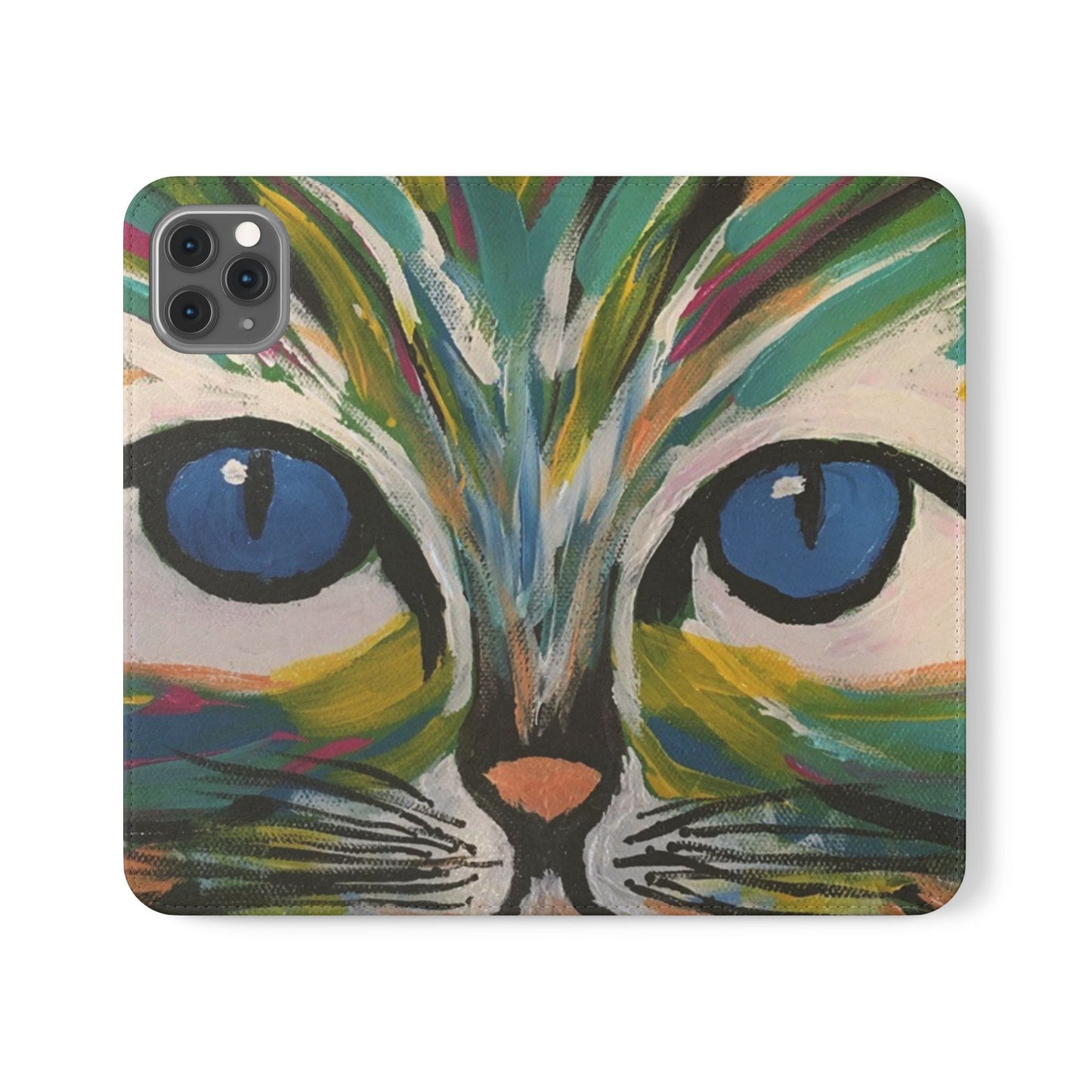 Flip Case-Blue Eyed Cat