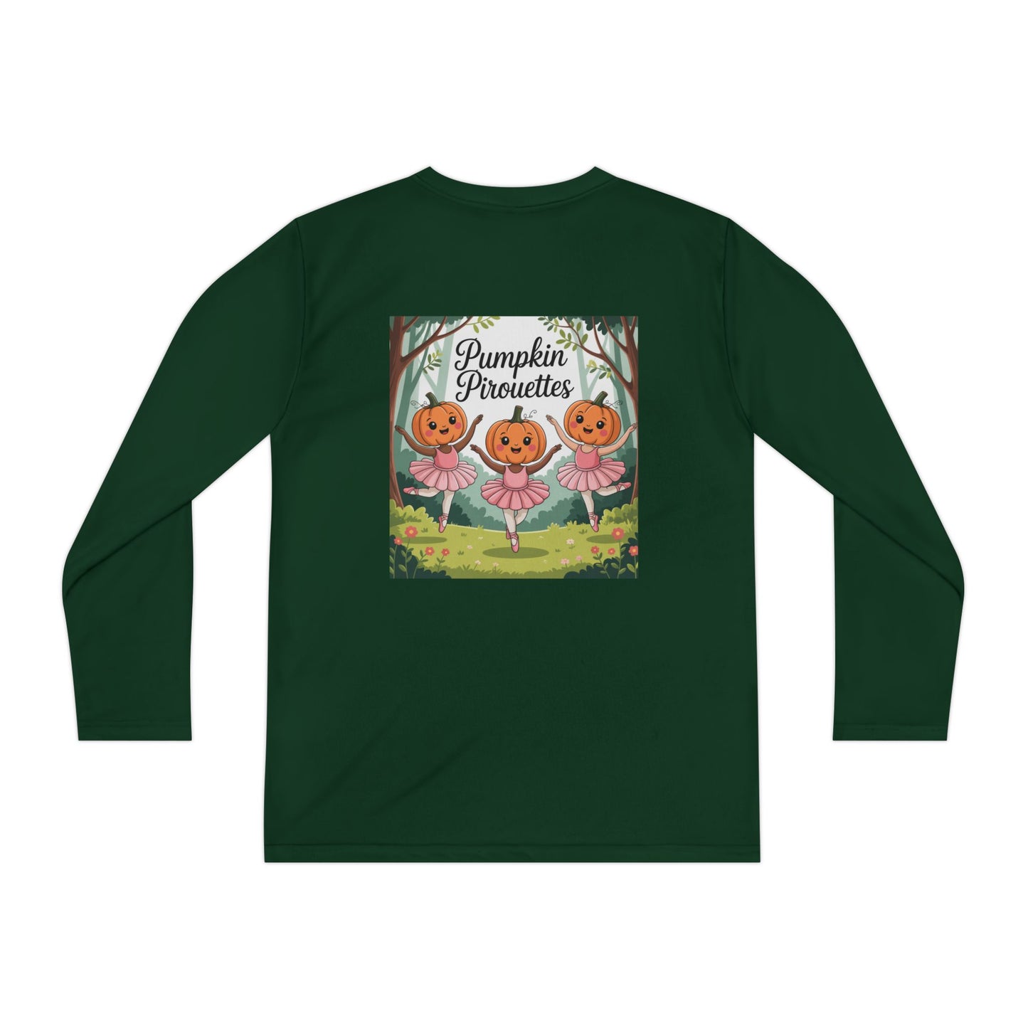 Girl's Long Sleeve Pumpkin Tee