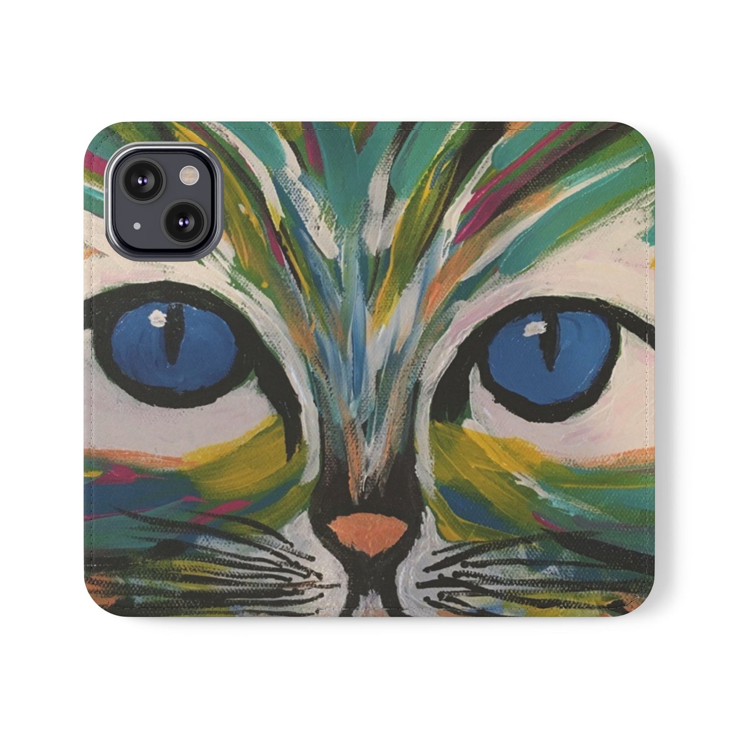 Flip Case-Blue Eyed Cat