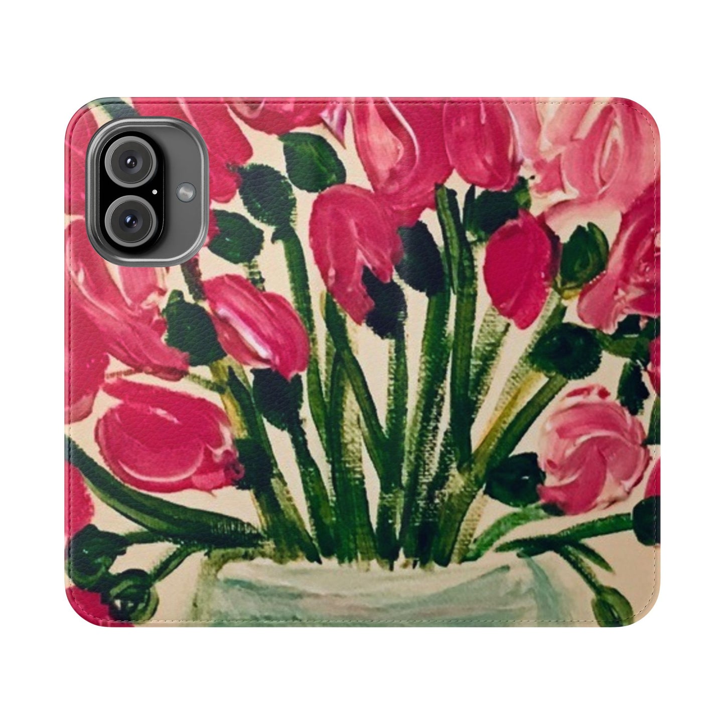 Flip Case-Pink Tulips