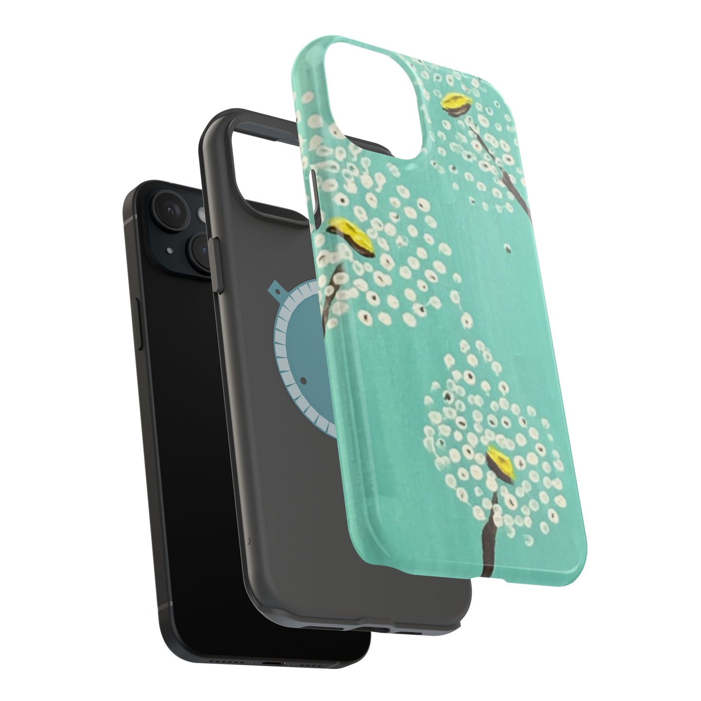 Magnetic Tough Cases-White Dandelions