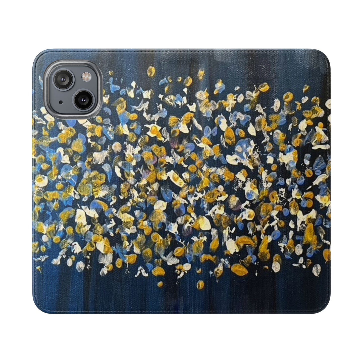 Flip Case-Blue Abstract