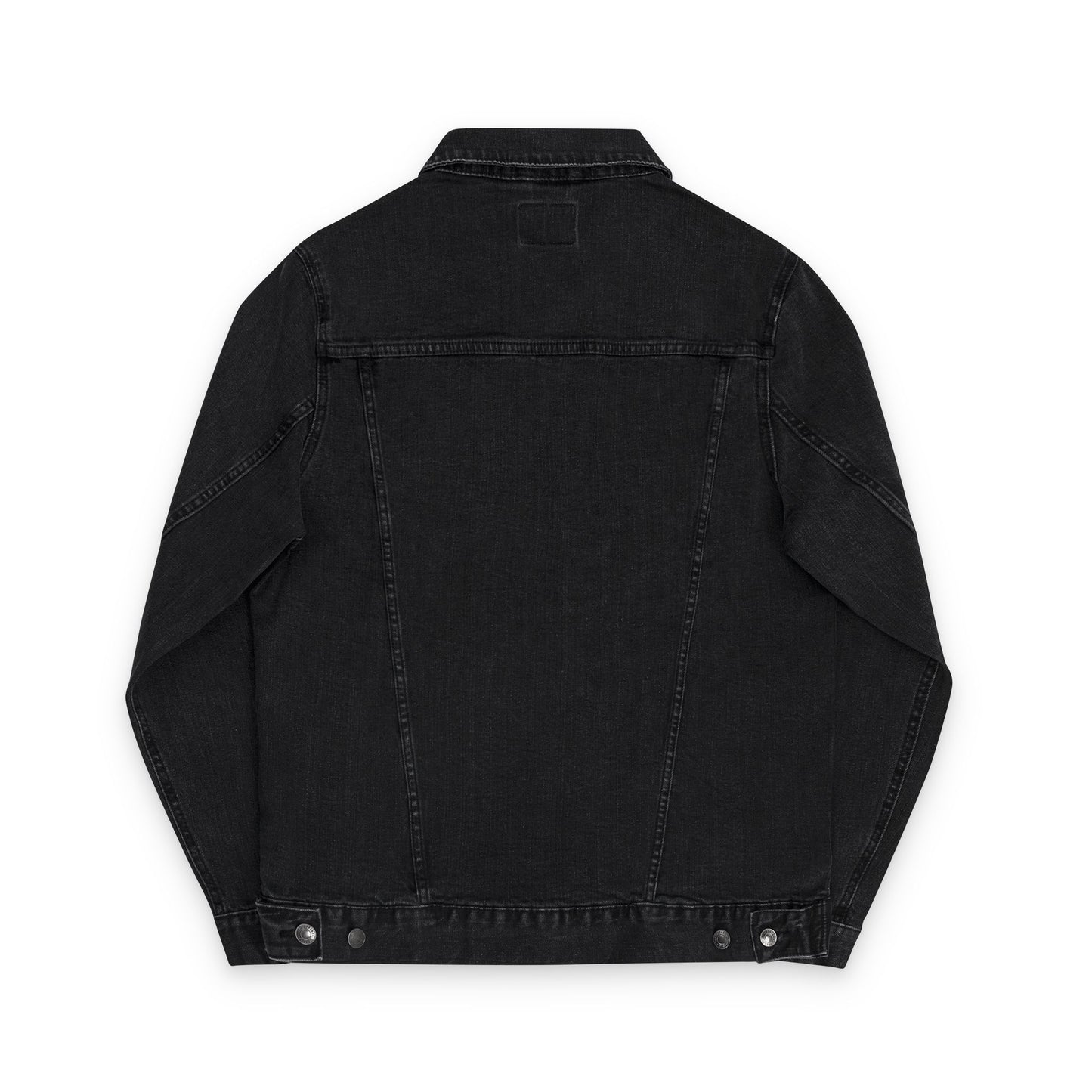 Embroidered Unisex Denim Jacket with Sunflowers