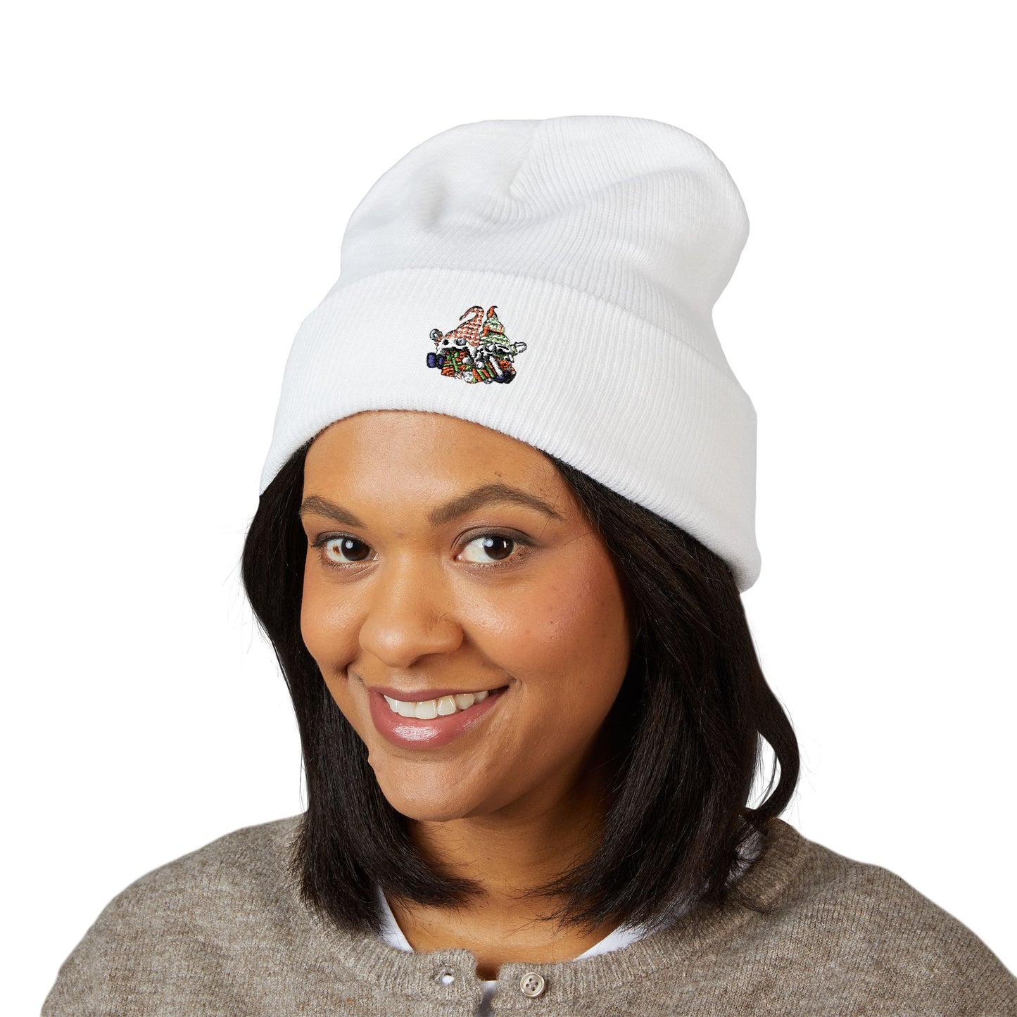 Embroidered Gifting Gnomes Beanie
