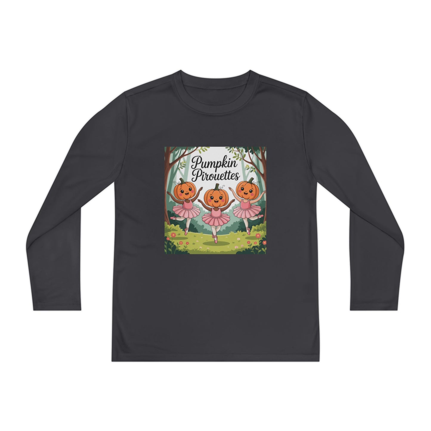 Girl's Long Sleeve Pumpkin Tee