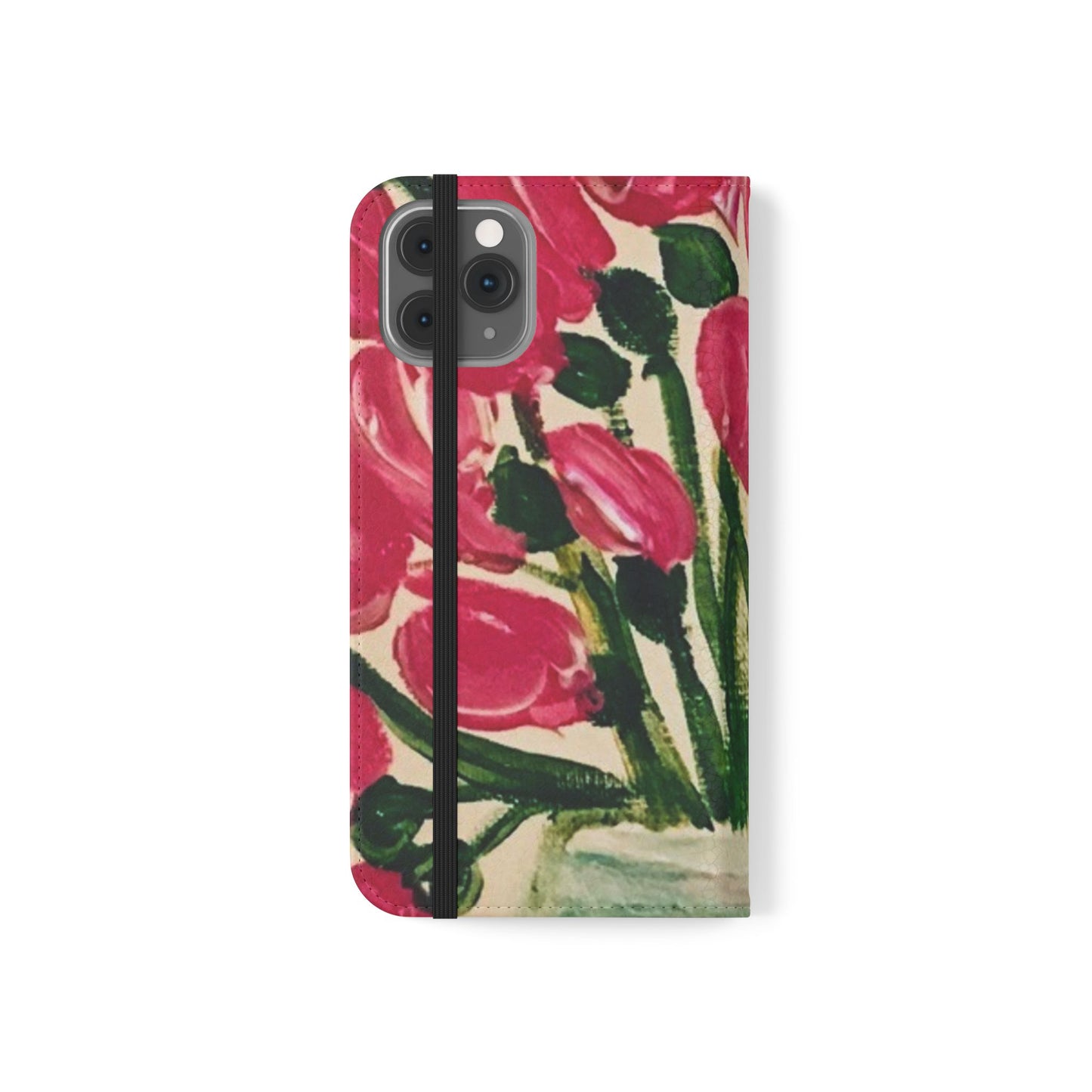 Flip Case-Pink Tulips