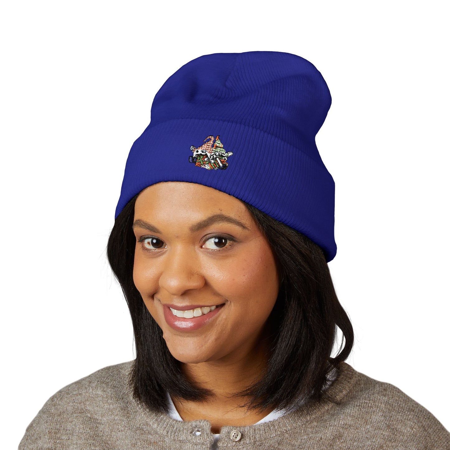 Embroidered Gifting Gnomes Beanie