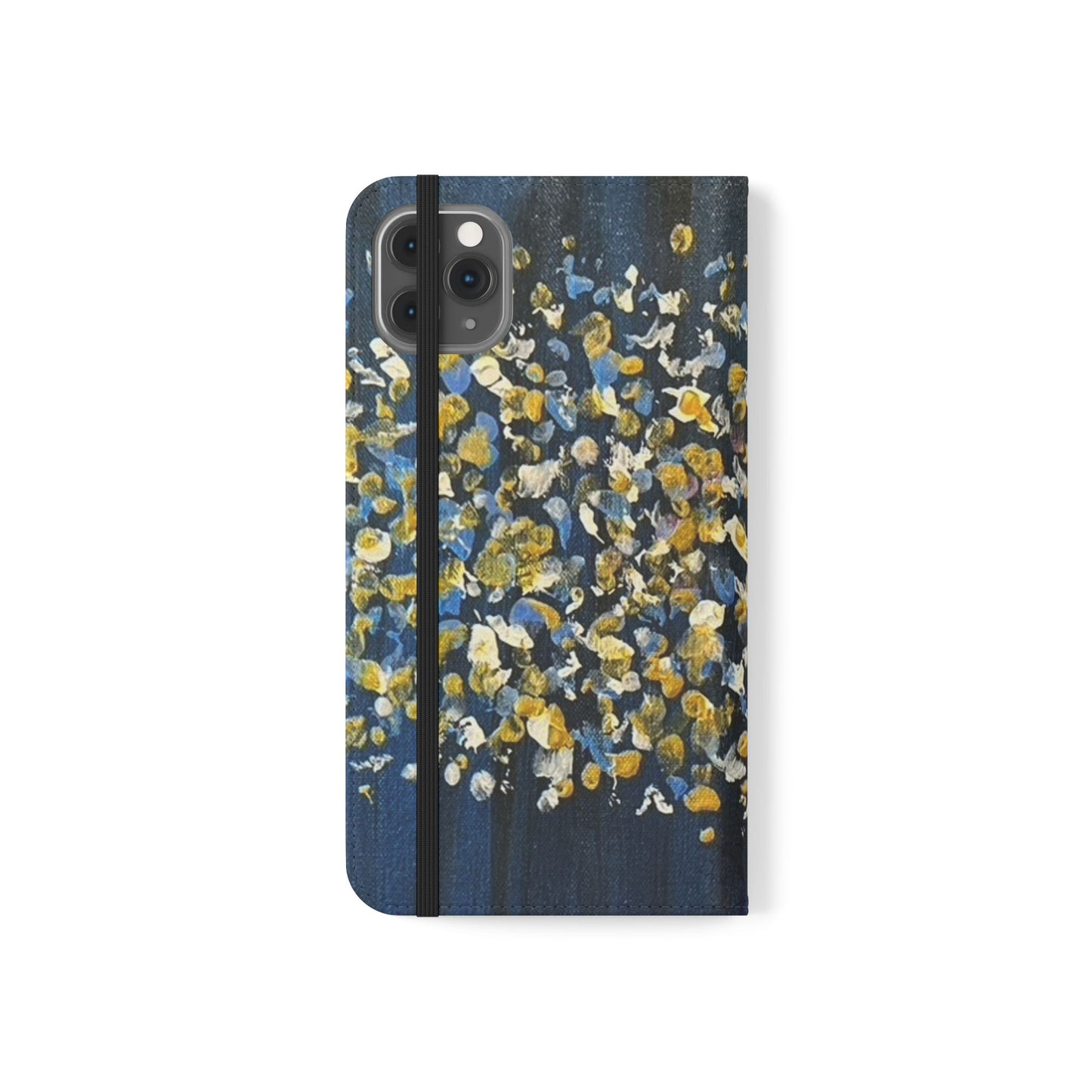 Flip Case-Blue Abstract