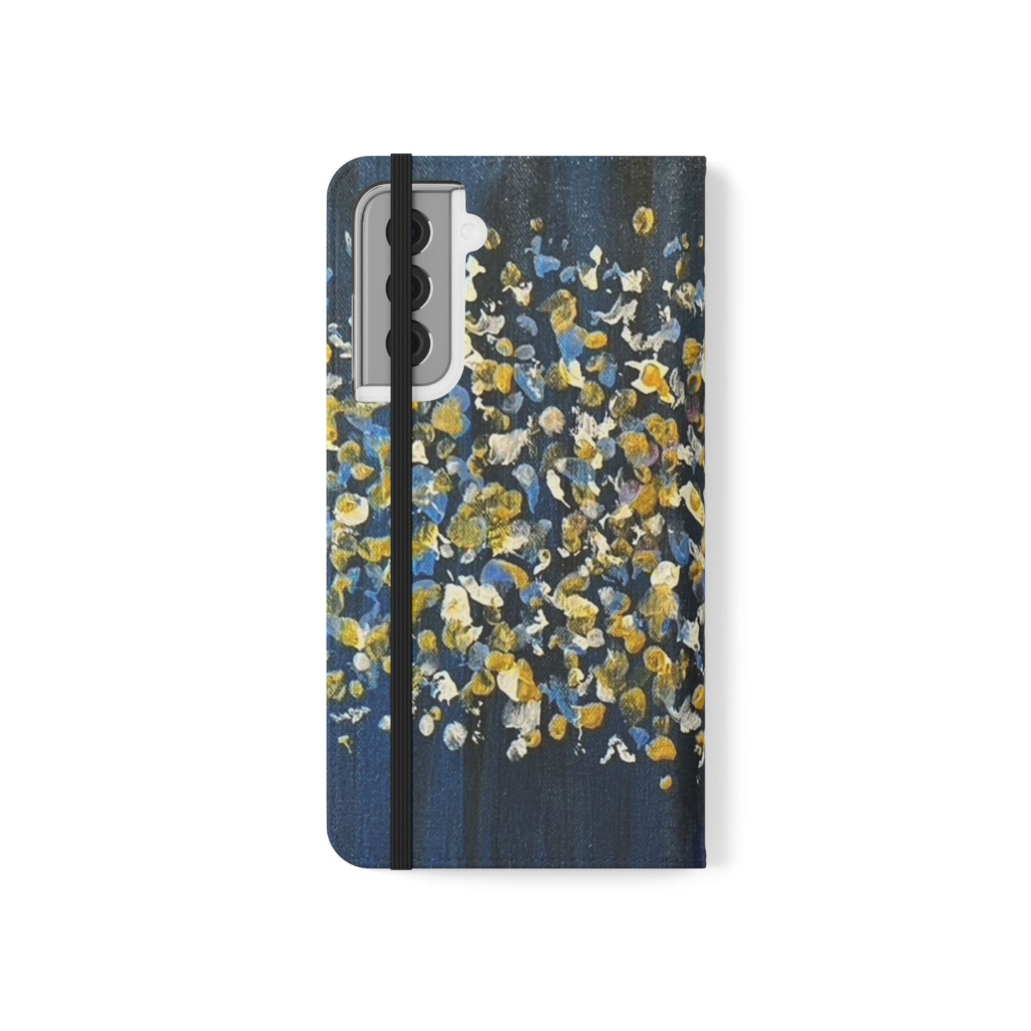 Flip Case-Blue Abstract
