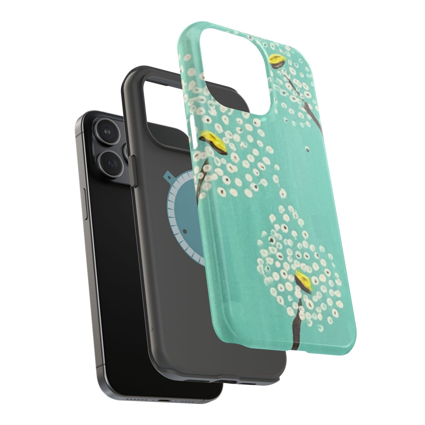 Magnetic Tough Cases-White Dandelions