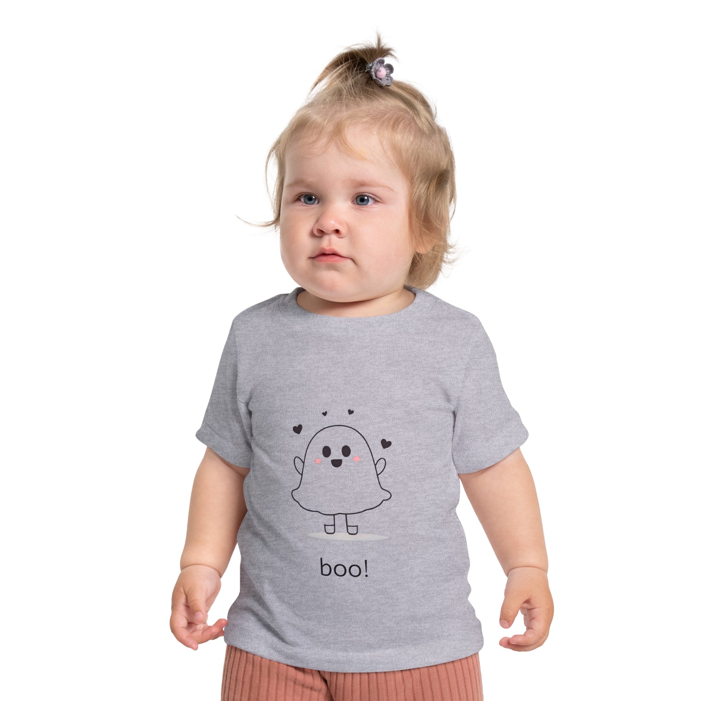 Baby T-Shirt - Cute Ghost Baby Girl Tee
