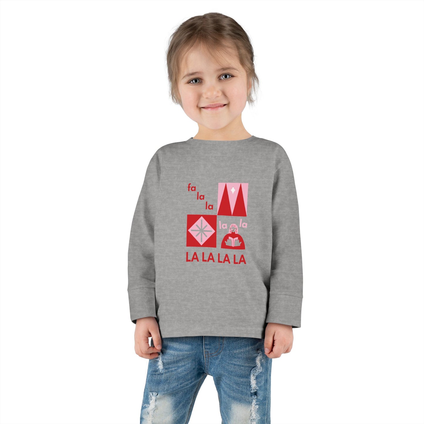 Cute Toddler Long Sleeve Tee ~ Christmas Carols