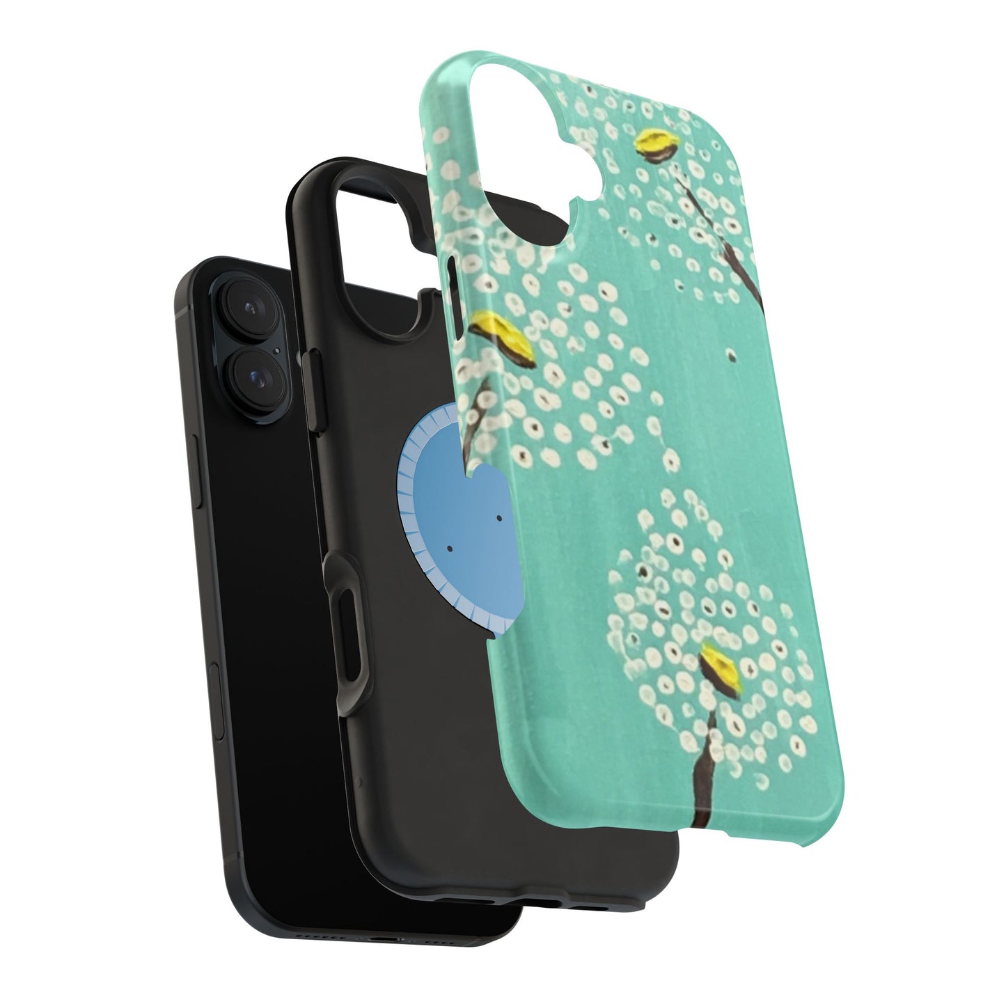 Magnetic Tough Cases-White Dandelions
