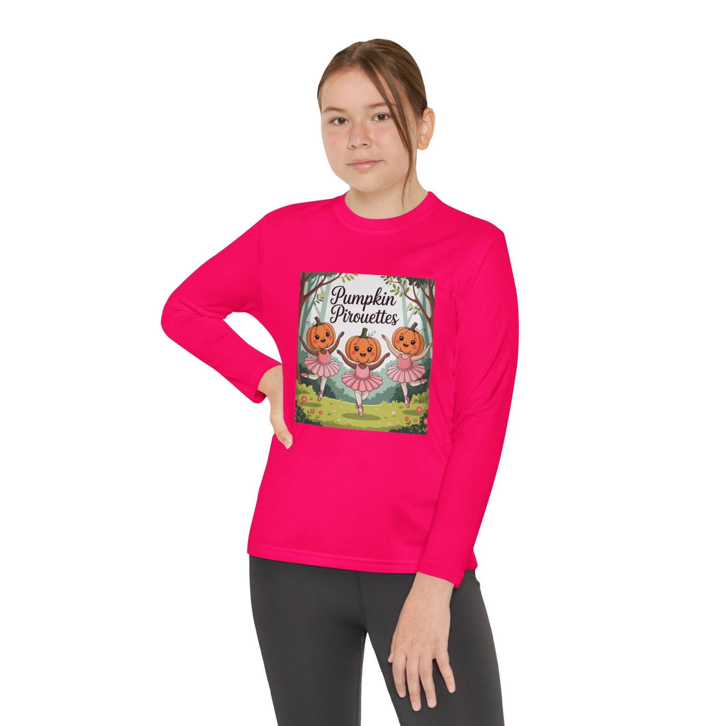 Girl's Long Sleeve Pumpkin Tee