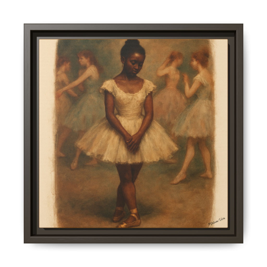Framed Canvas Print~Ballerina Girl