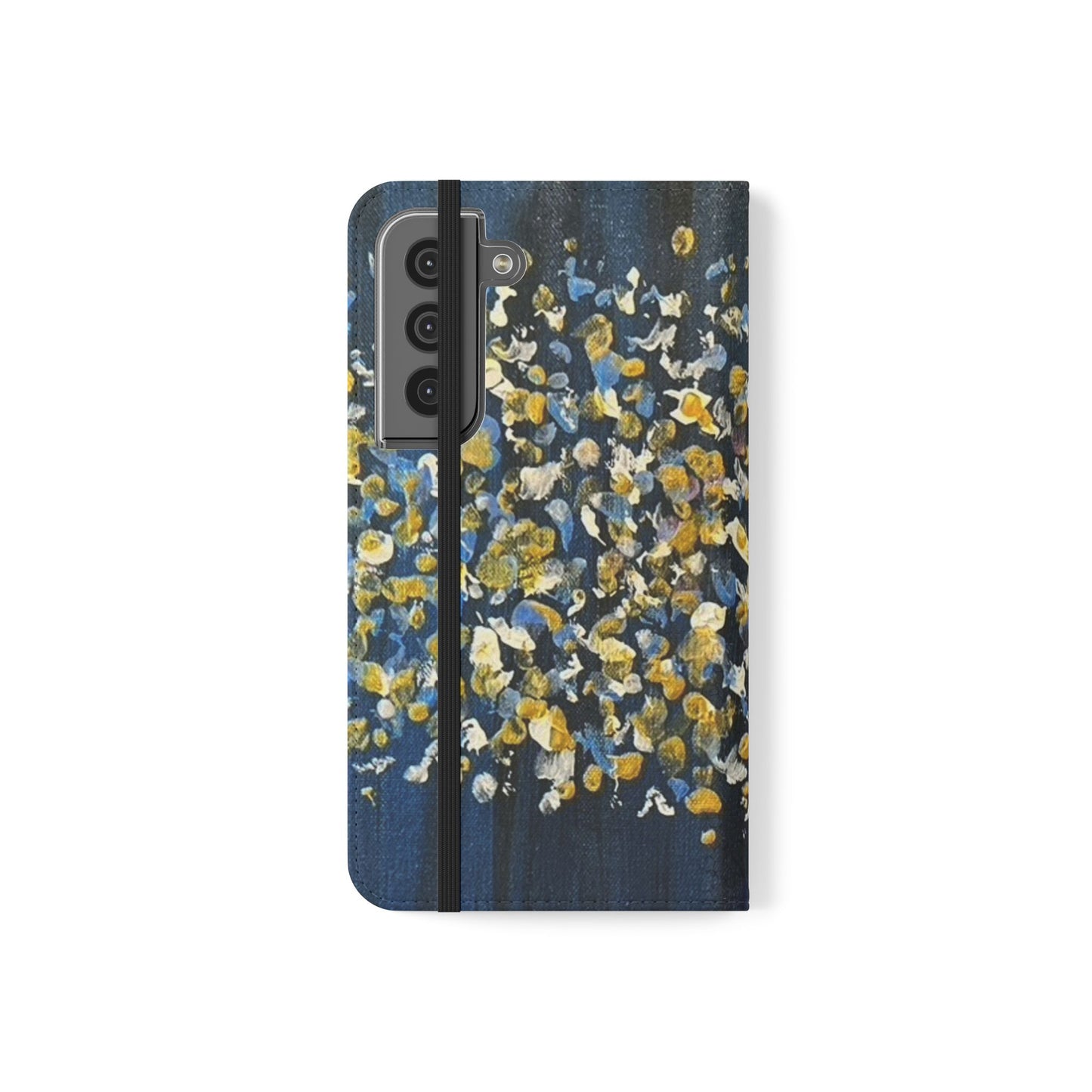 Flip Case-Blue Abstract