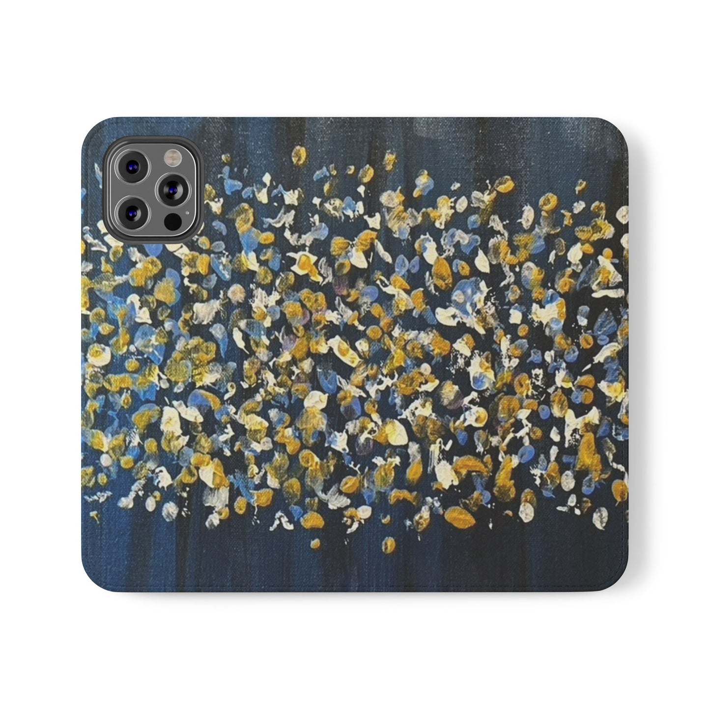 Flip Case-Blue Abstract