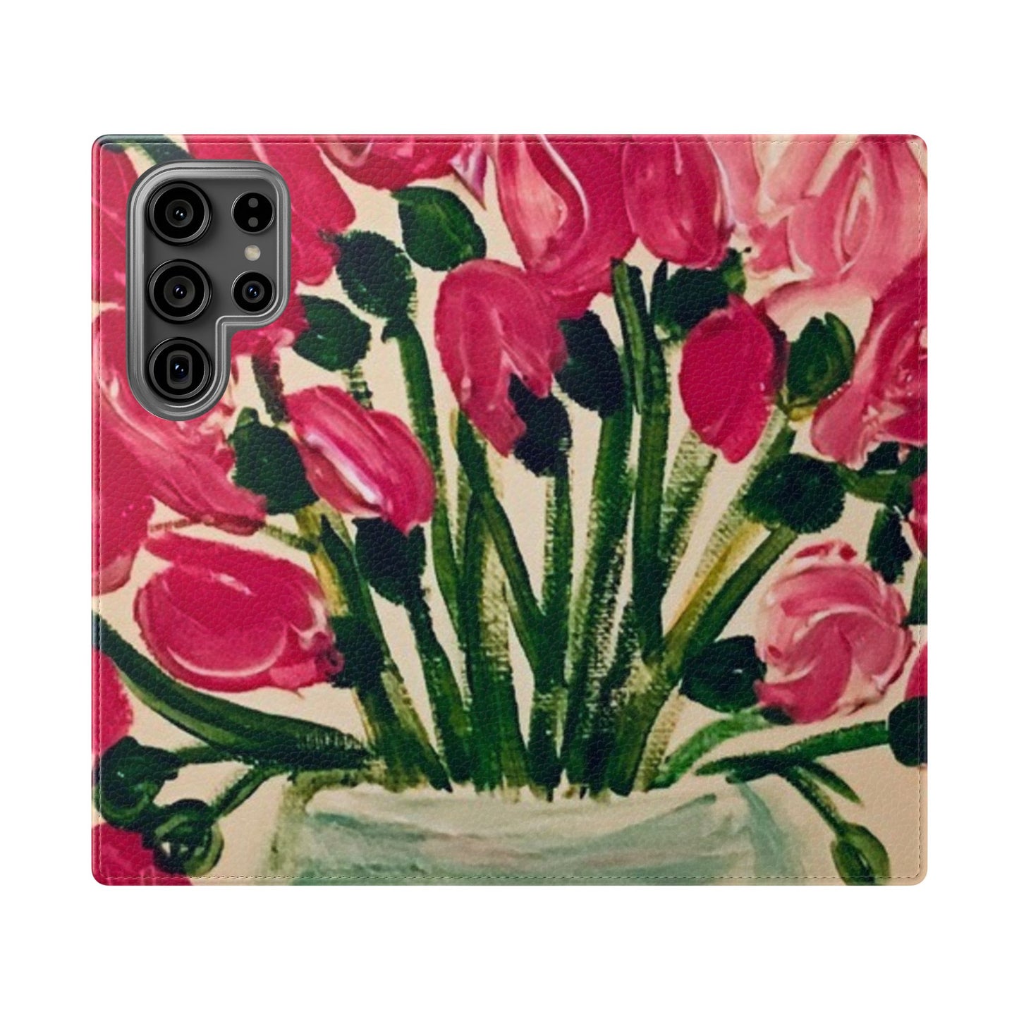 Flip Case-Pink Tulips