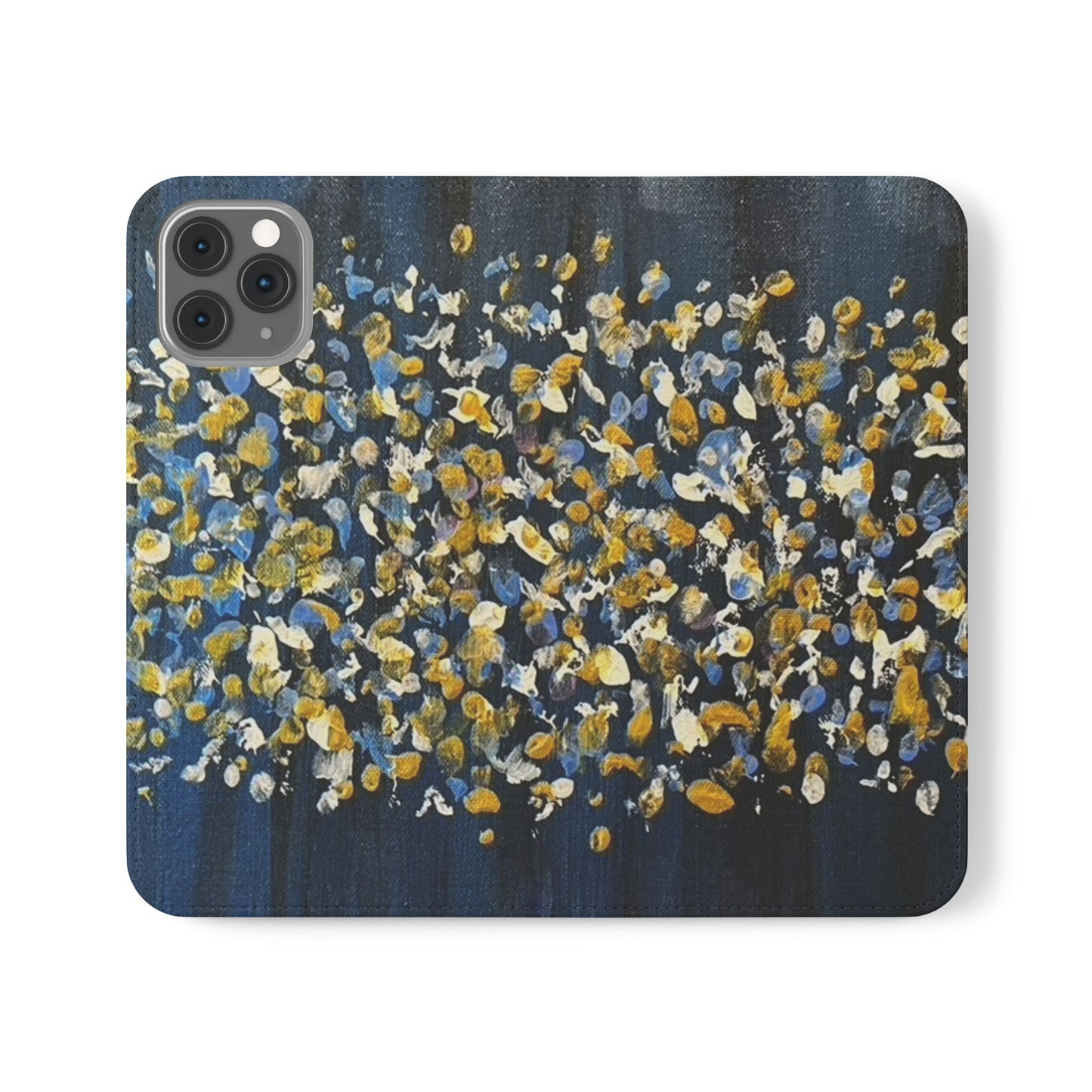 Flip Case-Blue Abstract