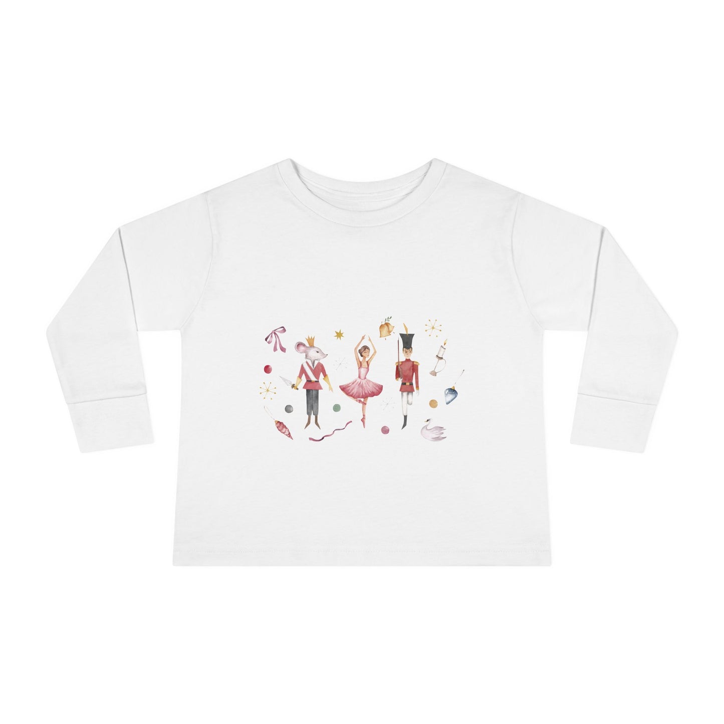 Cute Toddler Long Sleeve Tee ~  Nutcracker Ballet Graphic