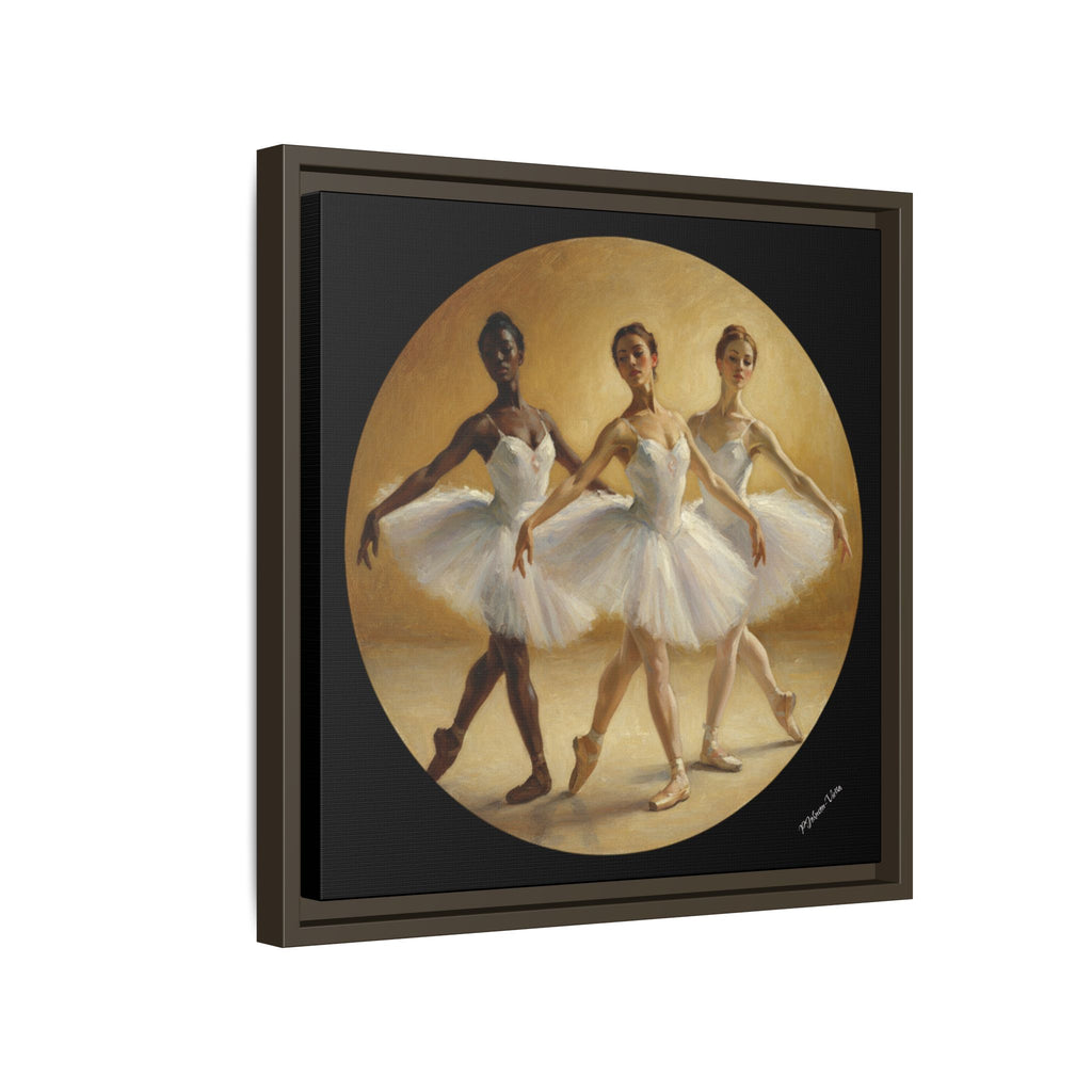 Framed Canvas Print~Pas de Trois
