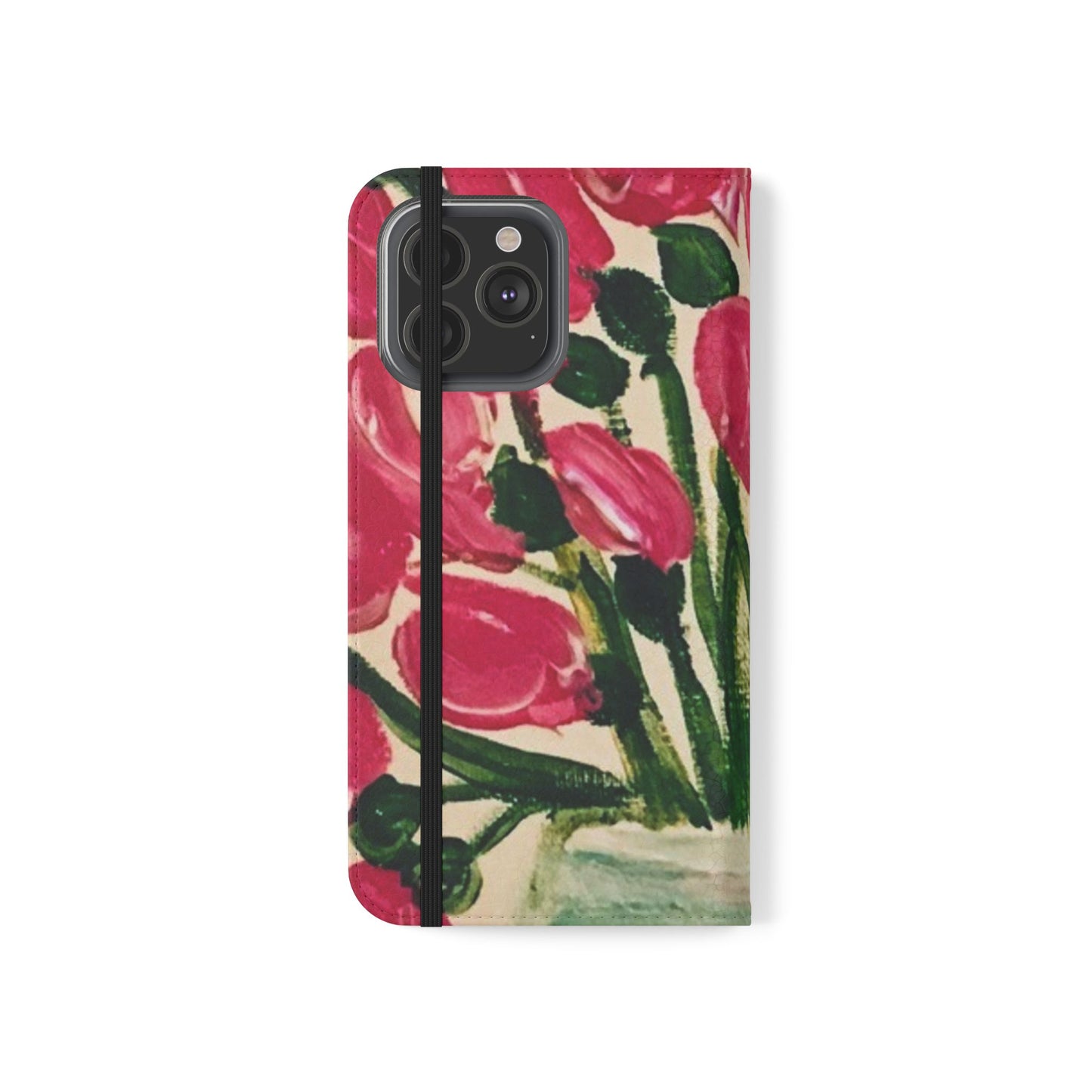 Flip Case-Pink Tulips