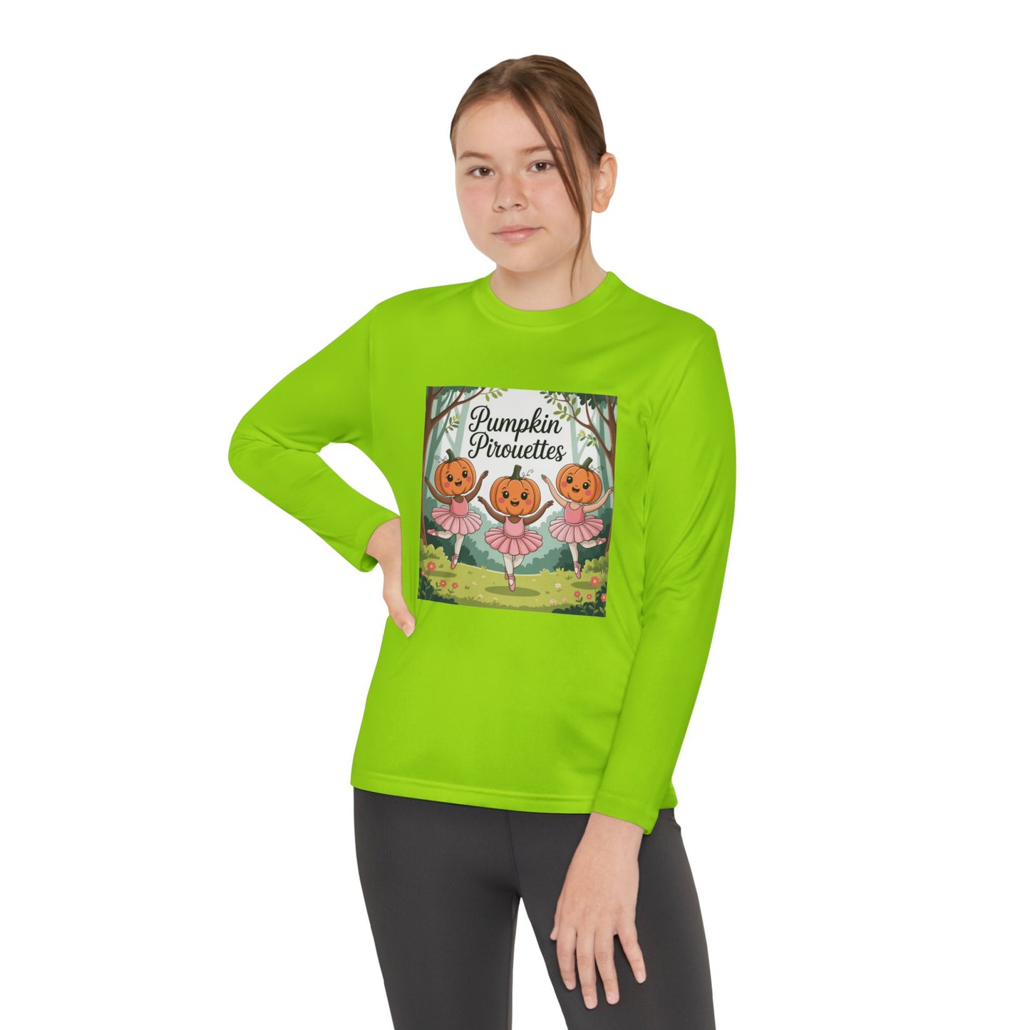 Girl's Long Sleeve Pumpkin Tee