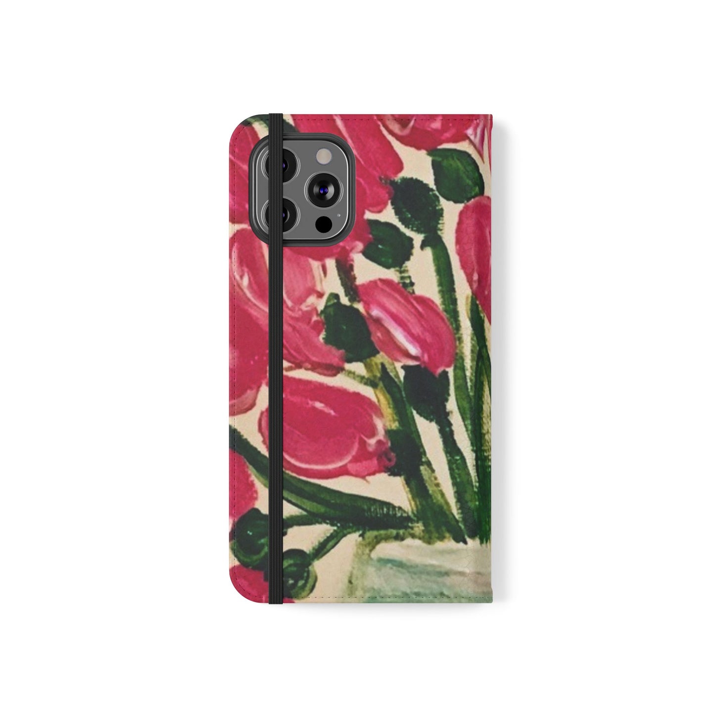 Flip Case-Pink Tulips