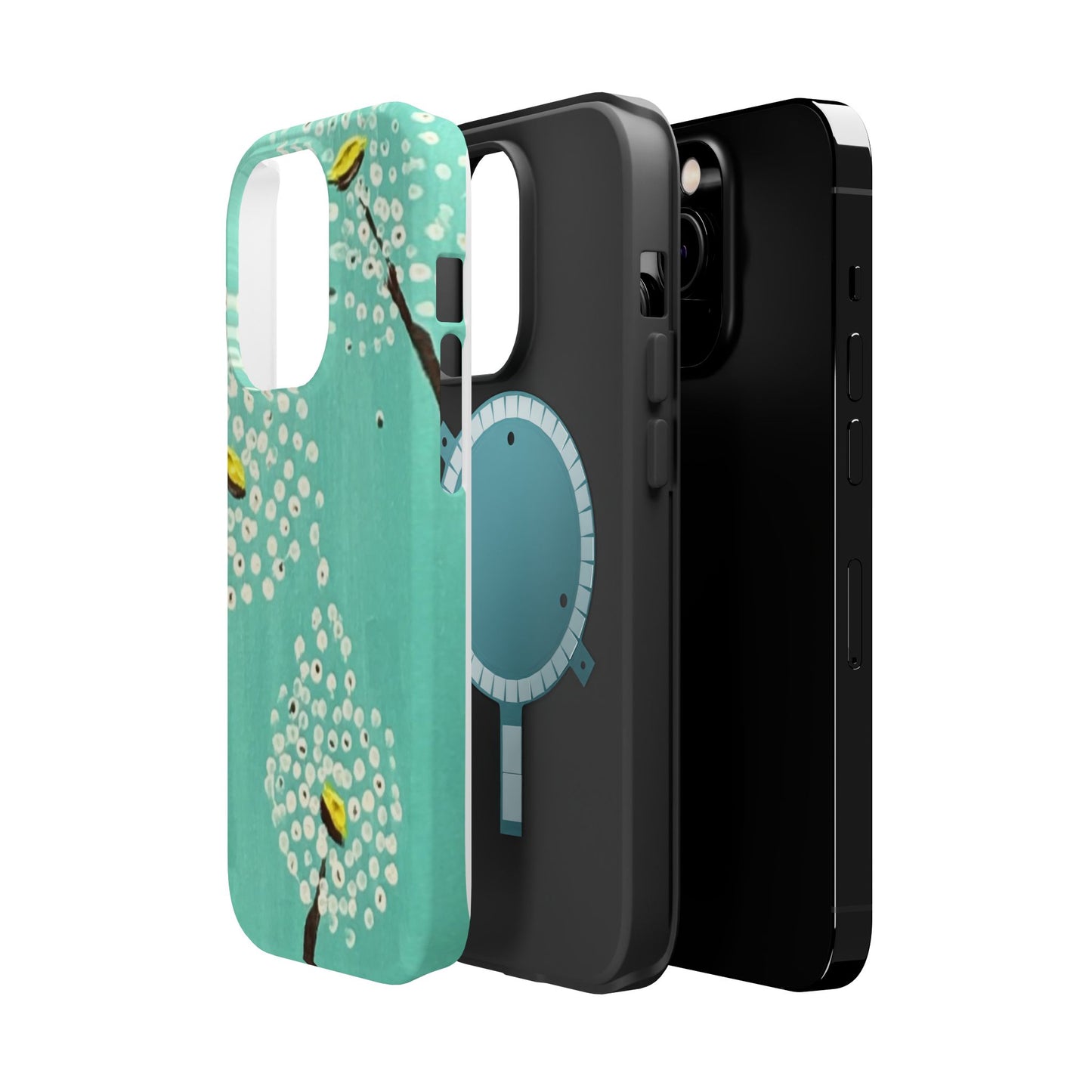 Magnetic Tough Cases-White Dandelions