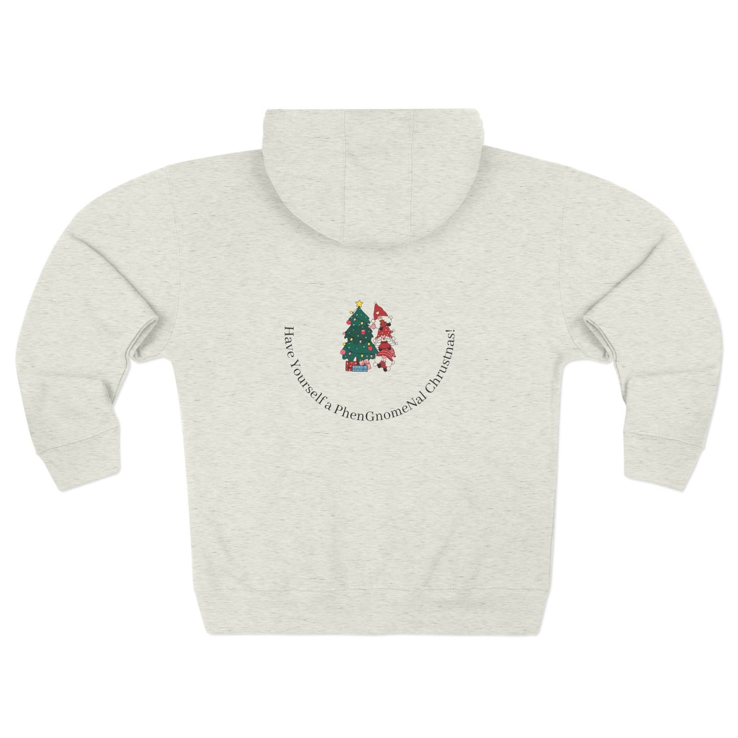 Gnomes Zip Hoodie - PhenGnomeNal Christmas Design