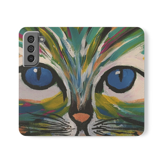 Flip Case-Blue Eyed Cat