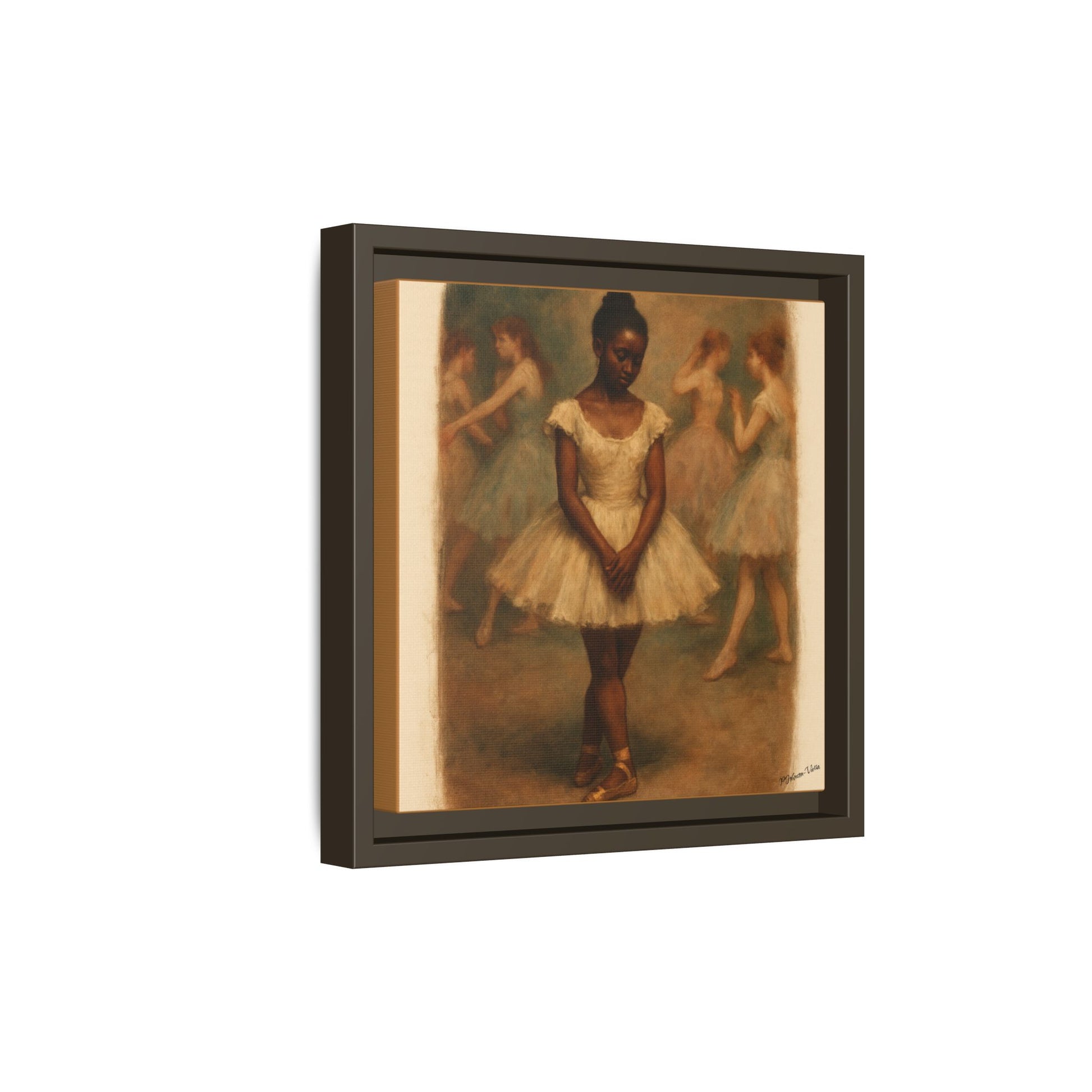 Framed Canvas Print~Ballerina Girl