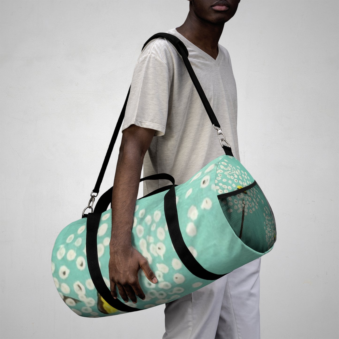 Duffel Bag-White Dandelions