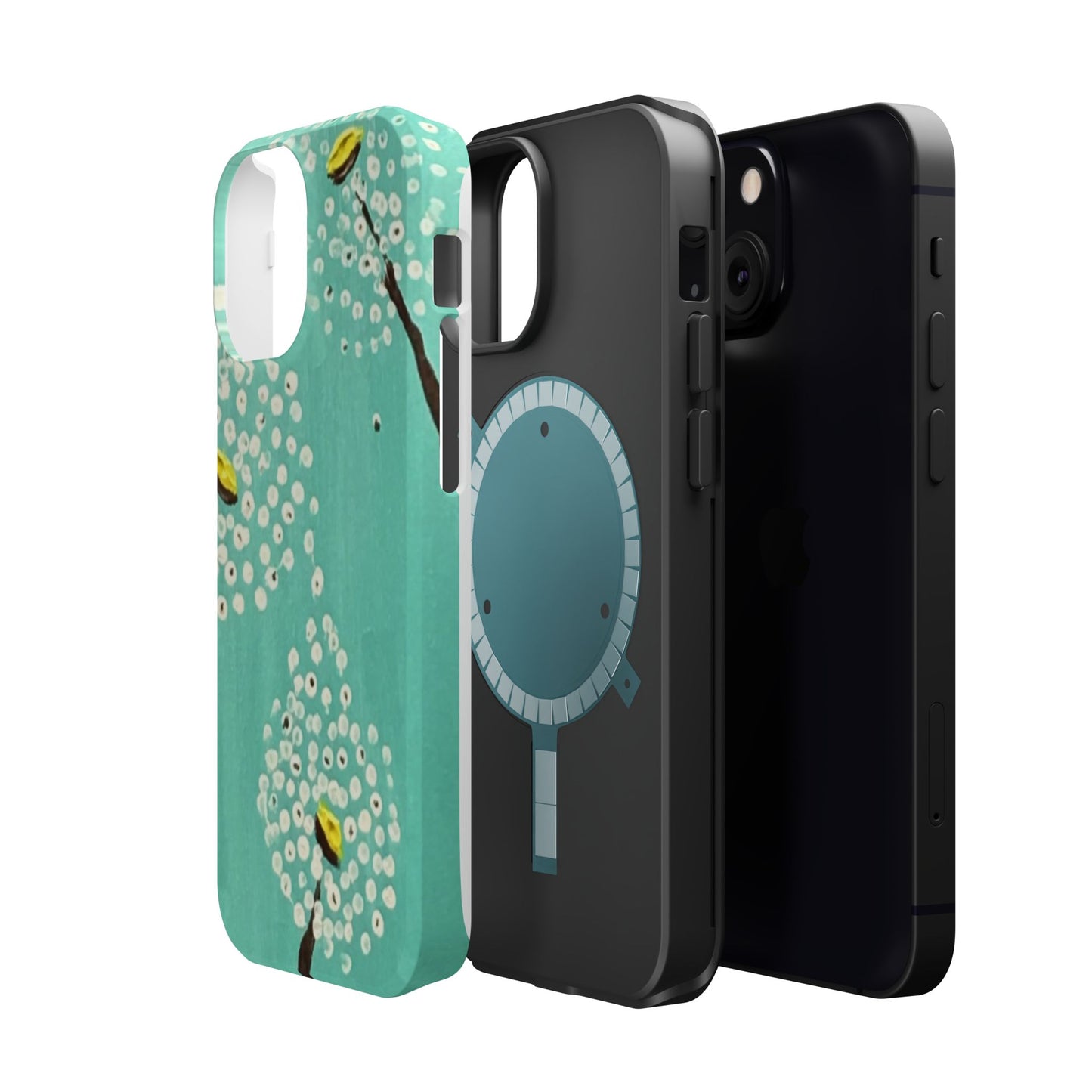Magnetic Tough Cases-White Dandelions