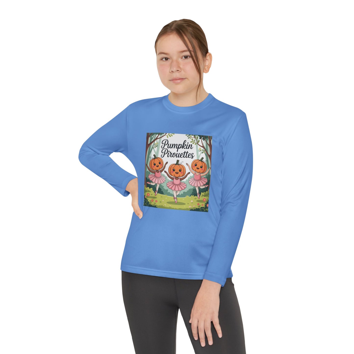 Girl's Long Sleeve Pumpkin Tee