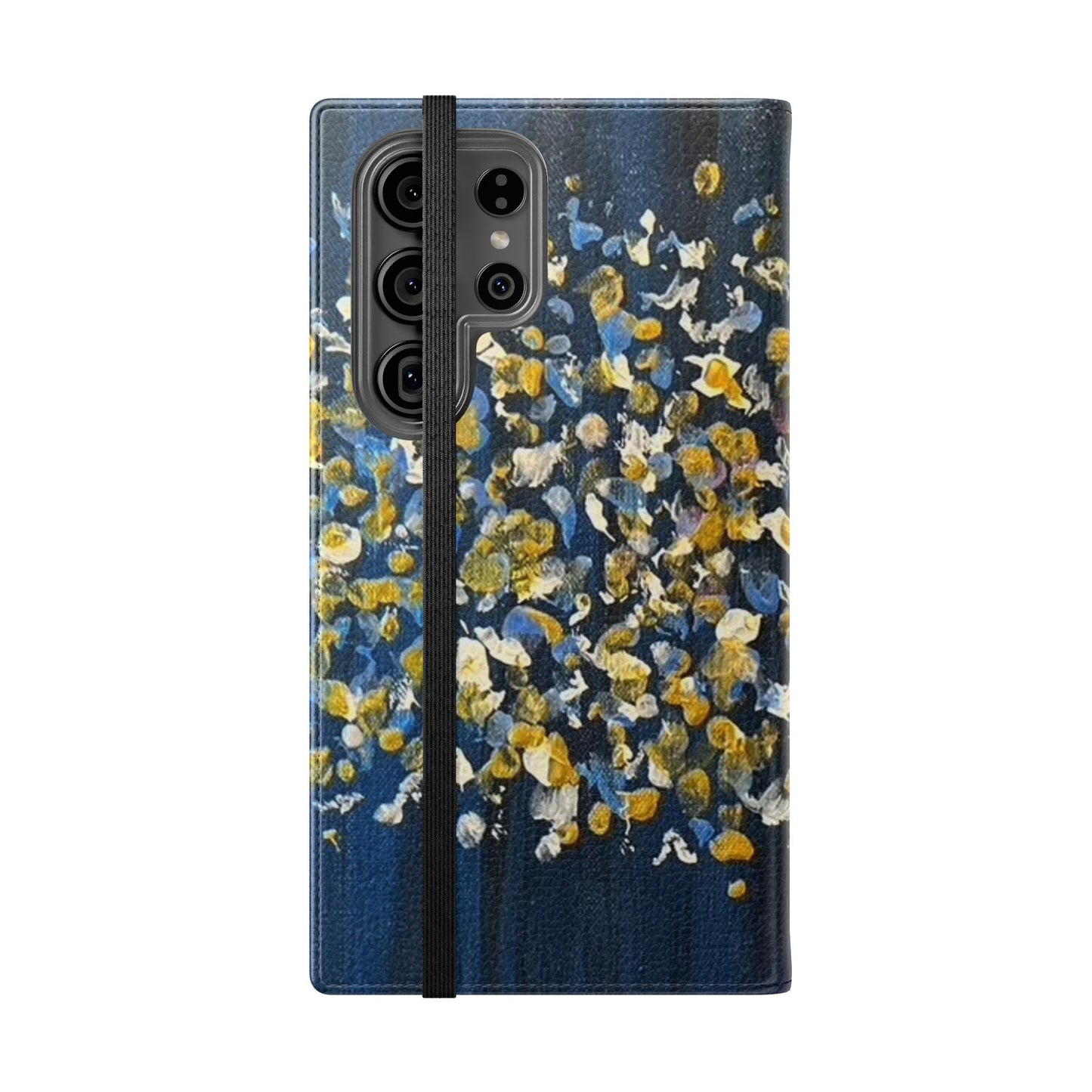 Flip Case-Blue Abstract