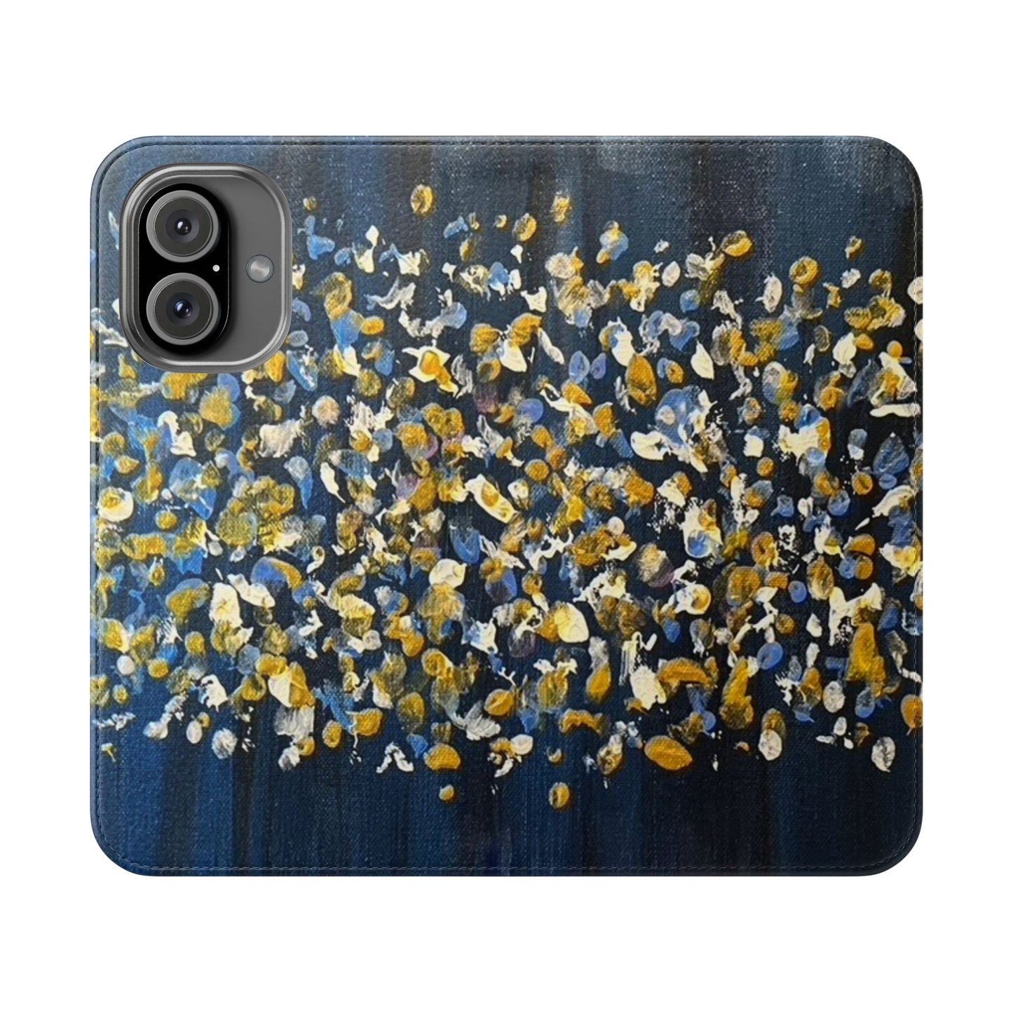 Flip Case-Blue Abstract