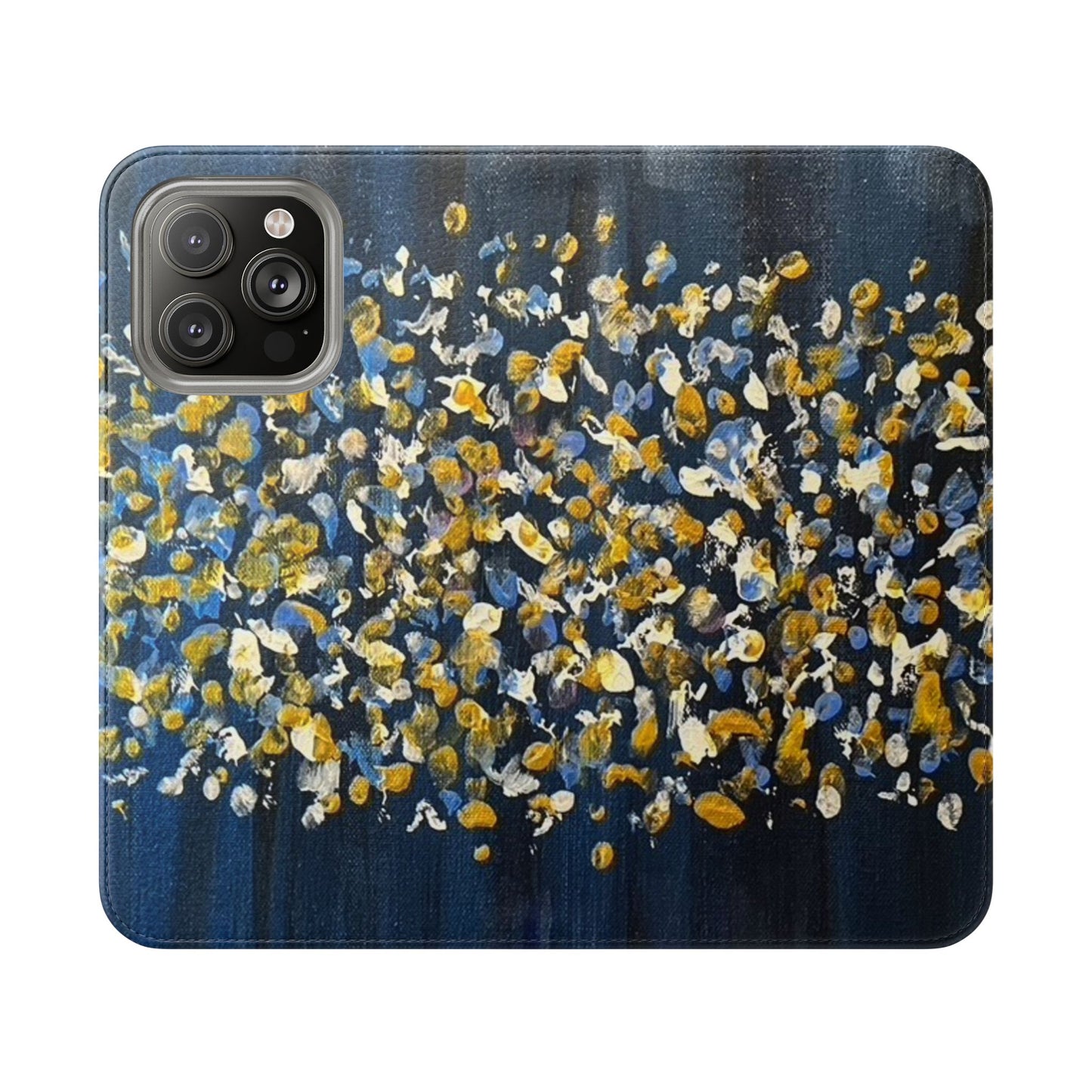 Flip Case-Blue Abstract
