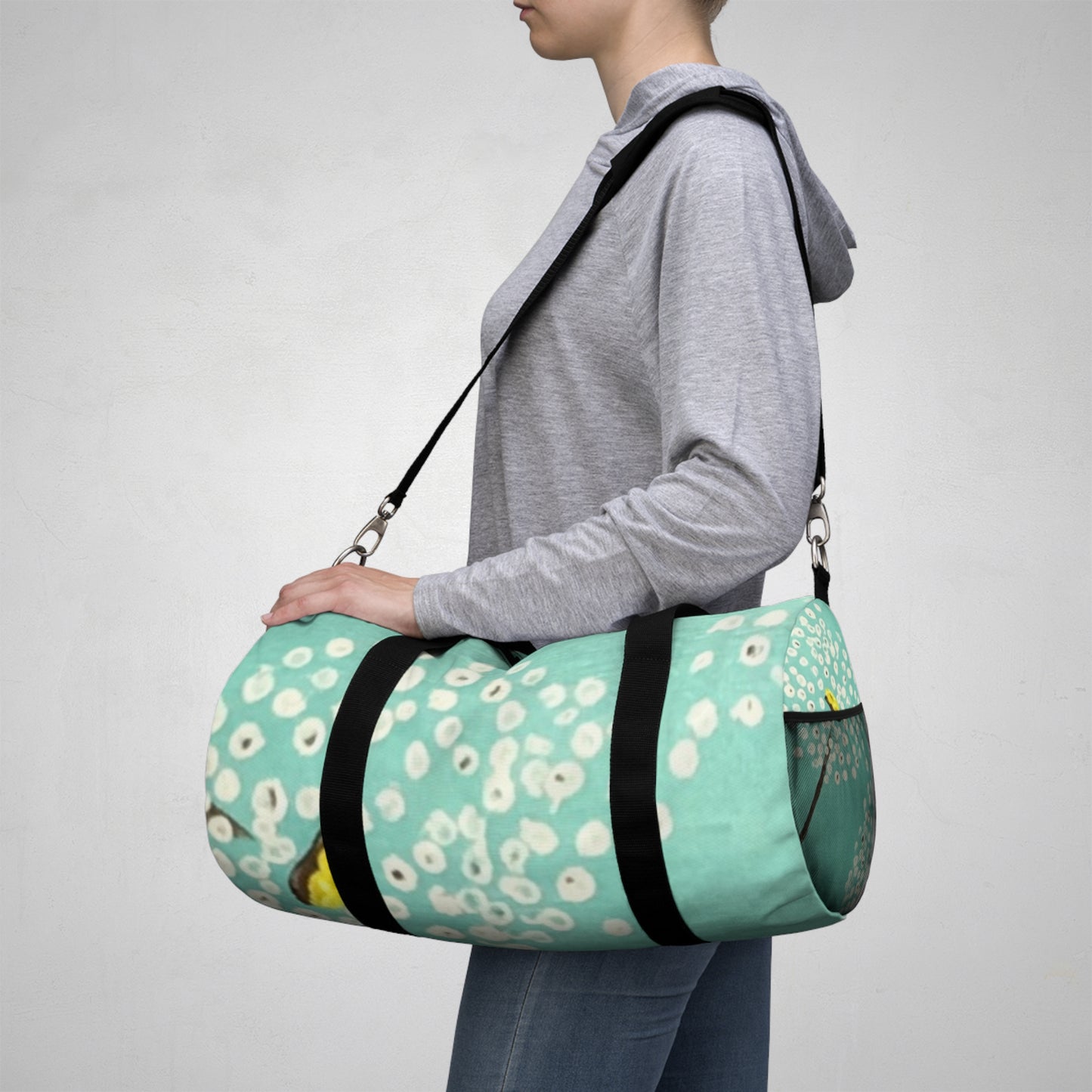 Duffel Bag-White Dandelions