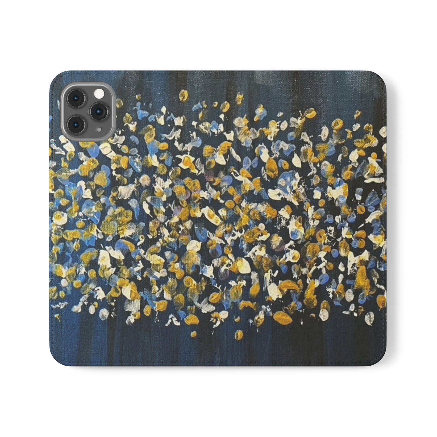 Flip Case-Blue Abstract