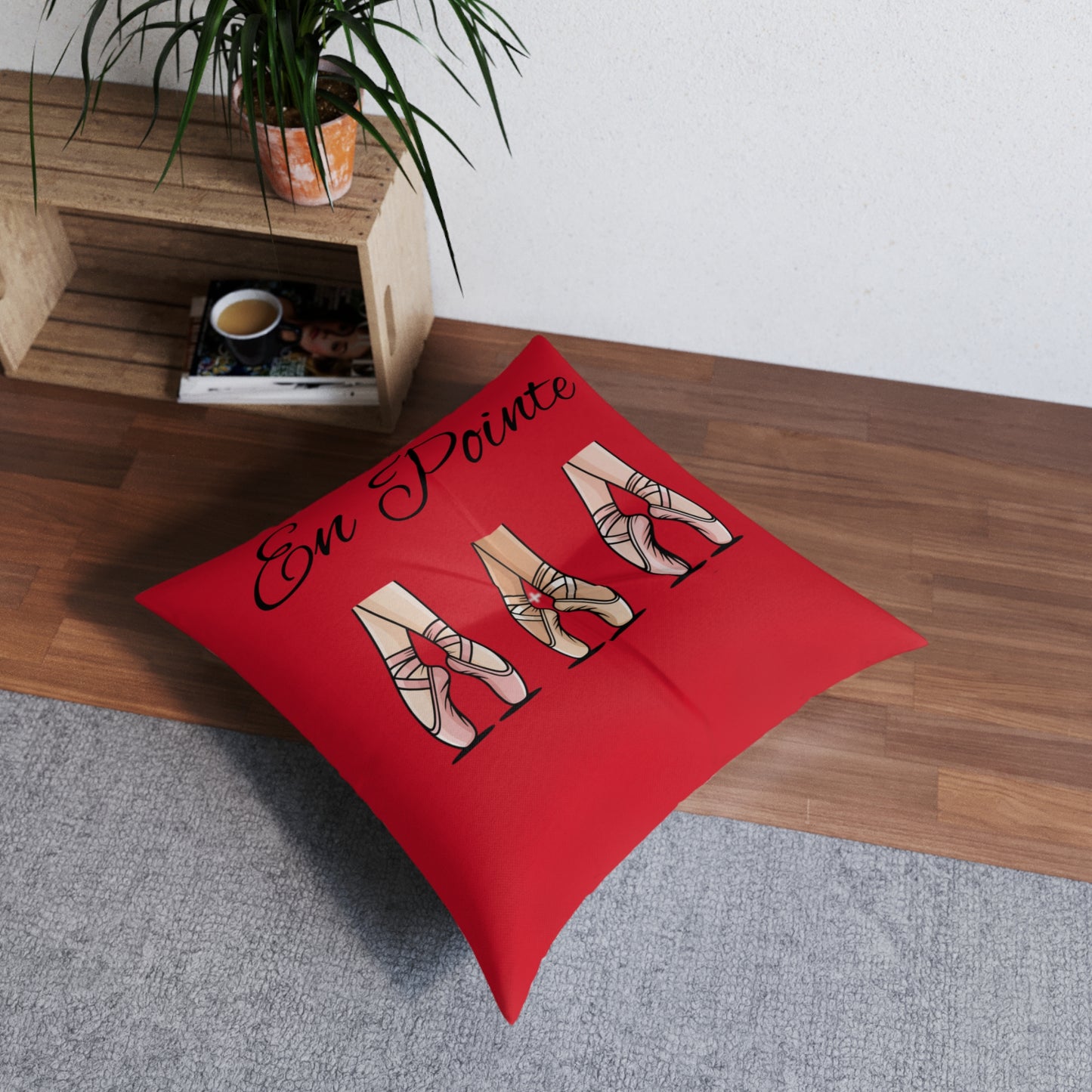 Tufted Floor Pillow~En Pointe