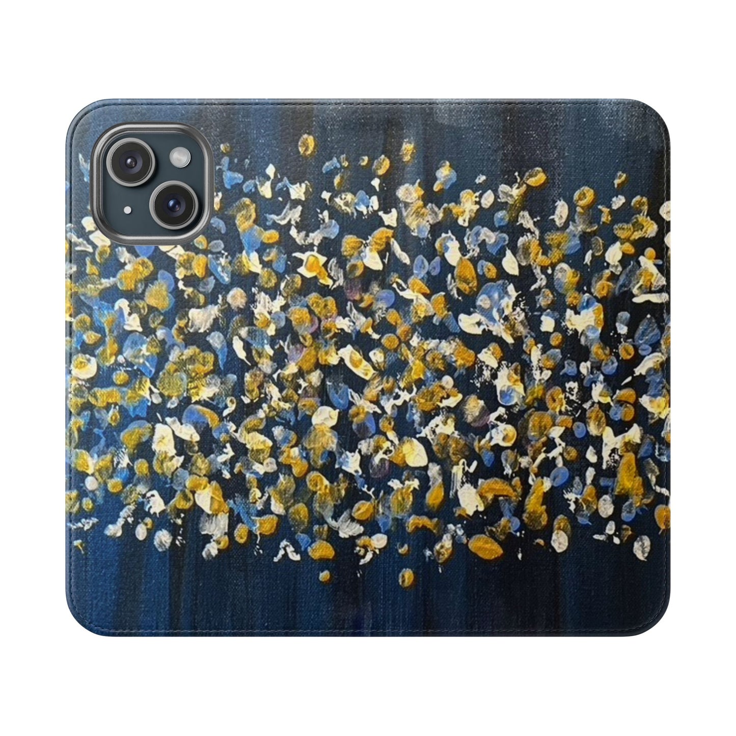 Flip Case-Blue Abstract