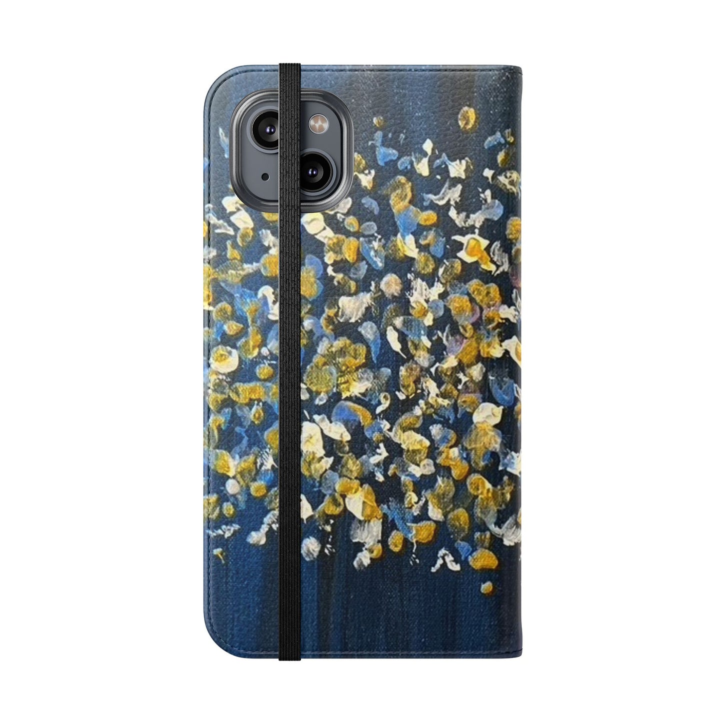 Flip Case-Blue Abstract