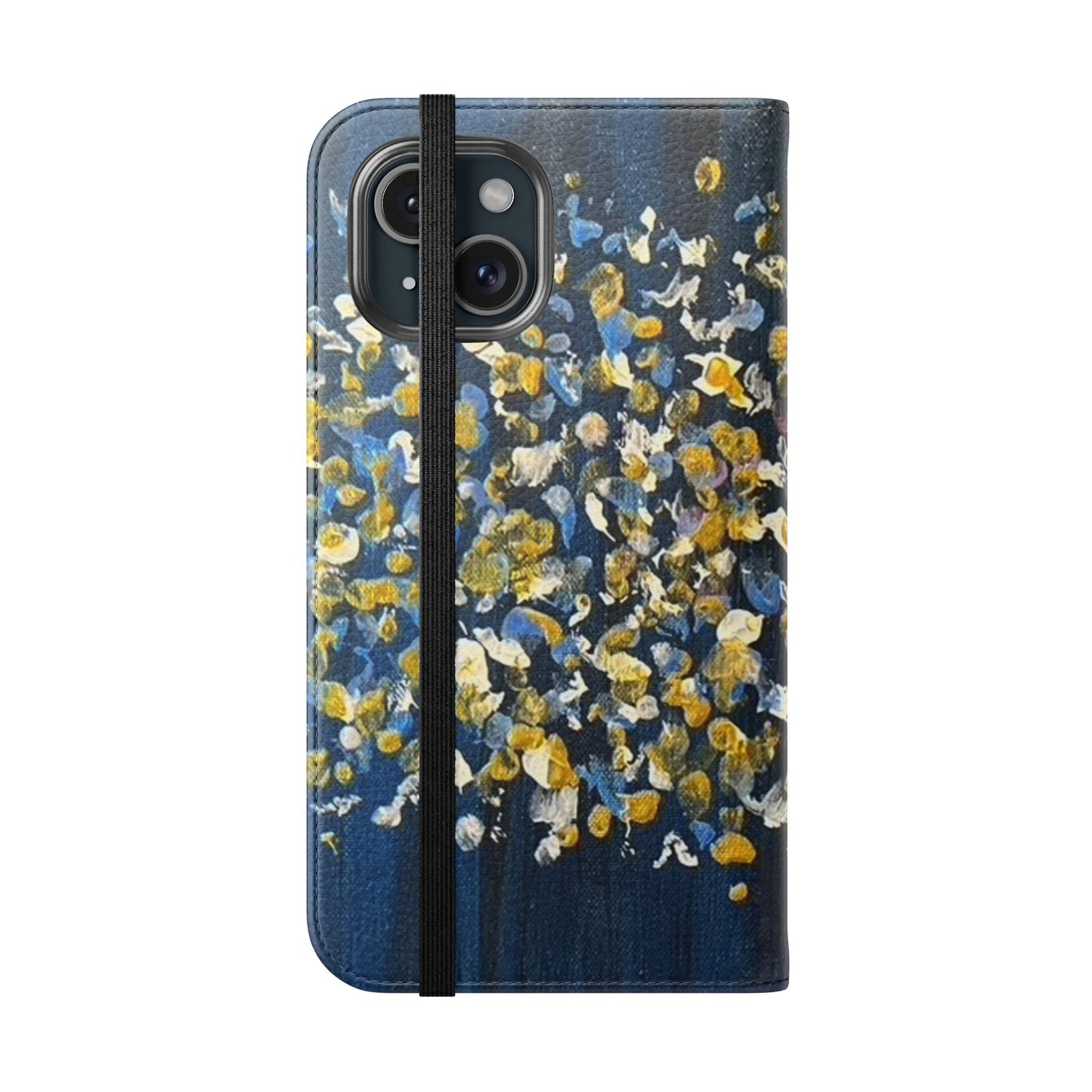 Flip Case-Blue Abstract