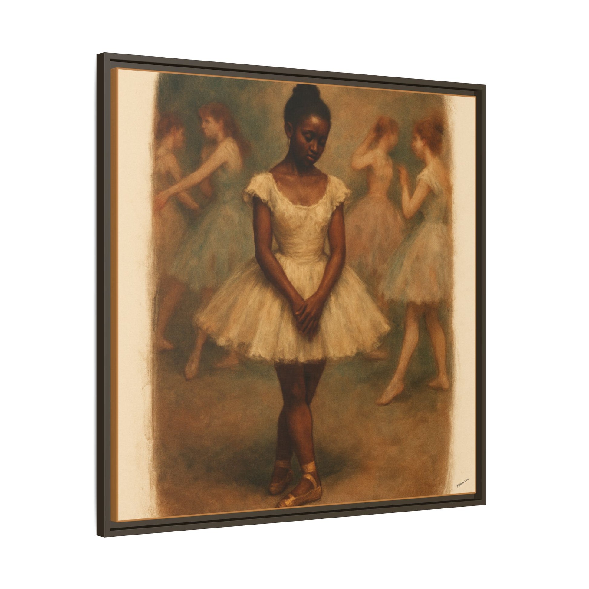 Framed Canvas Print~Ballerina Girl