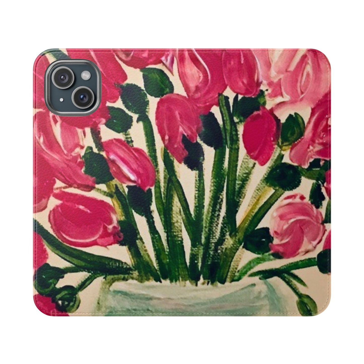Flip Case-Pink Tulips