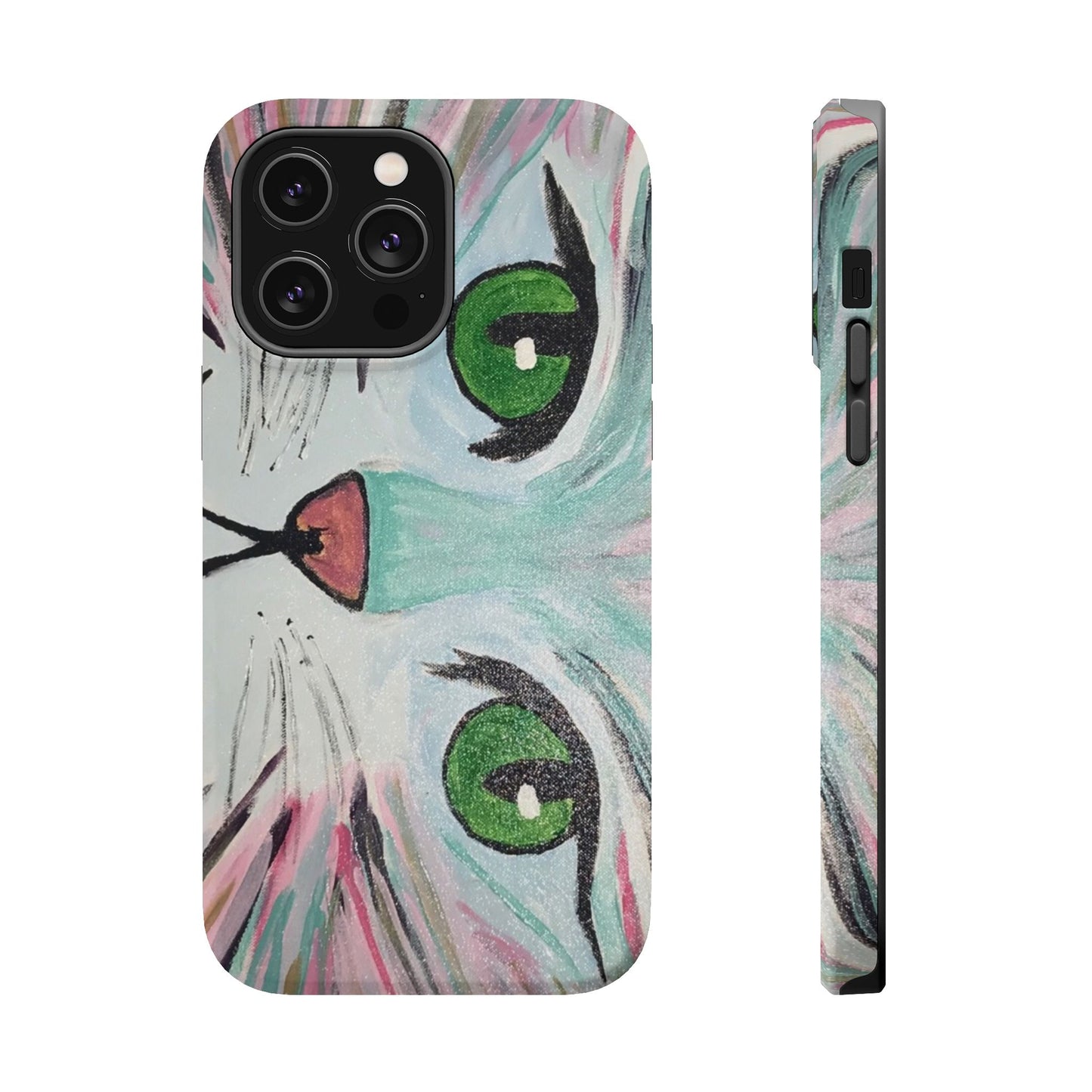 Magnetic Case-Green Eyed Cat