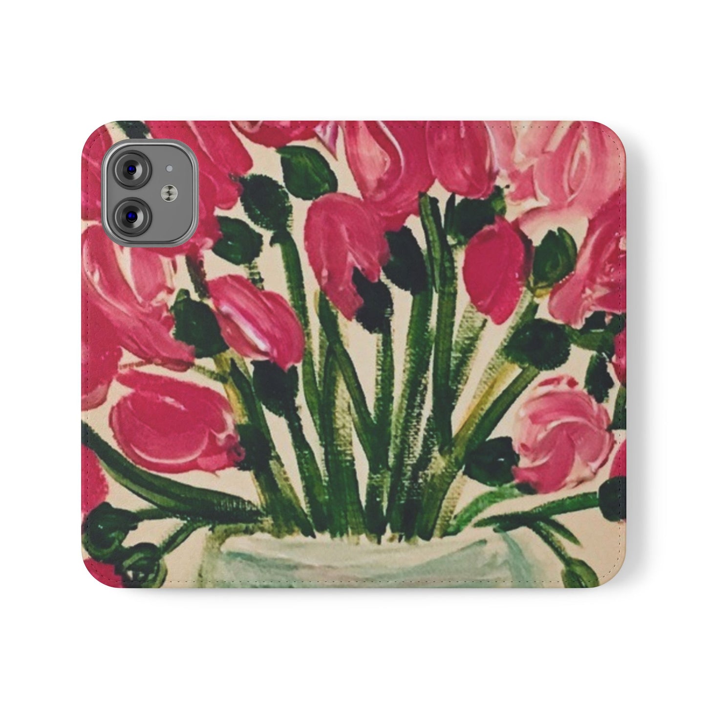 Flip Case-Pink Tulips