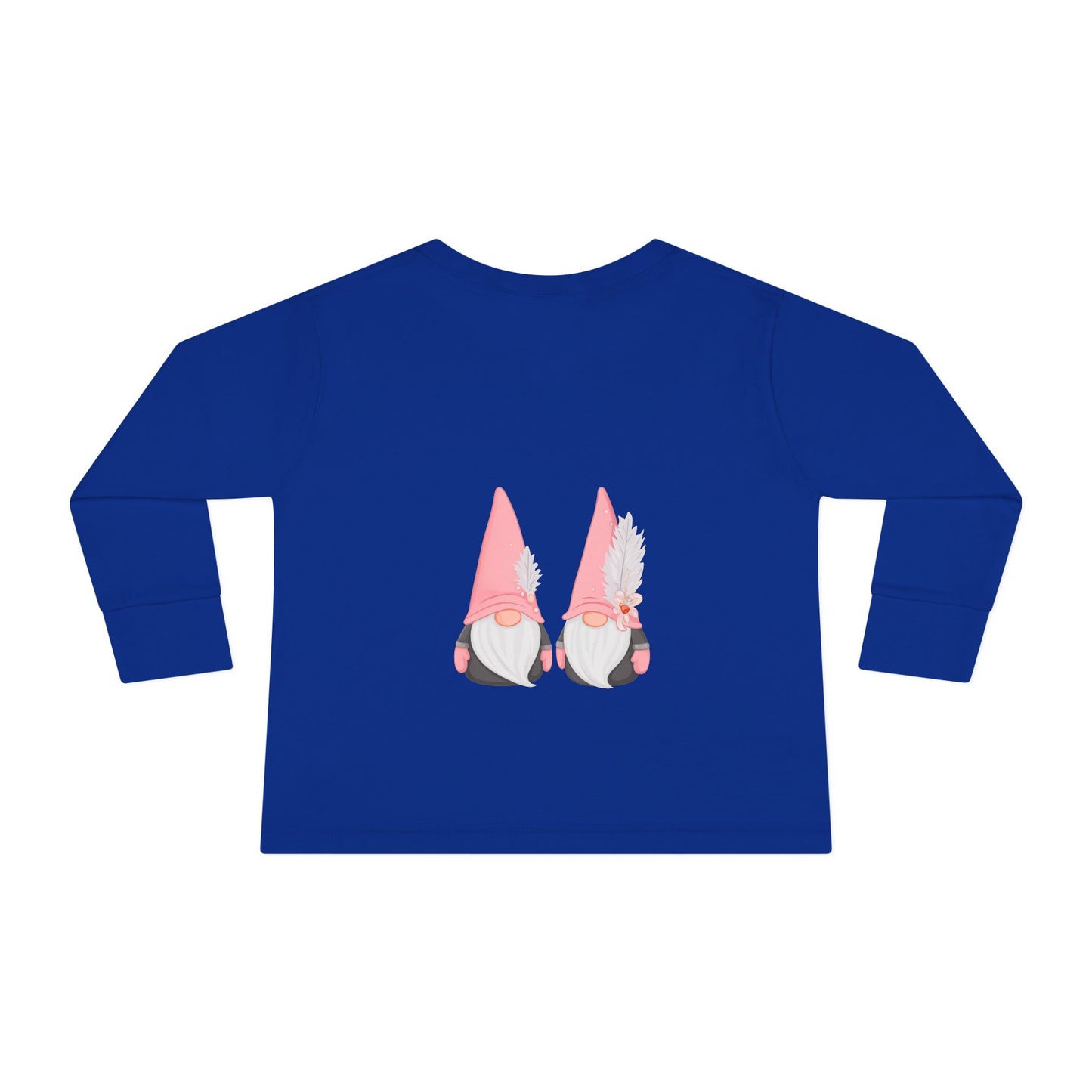 Cute Toddler Long Sleeve Tee ~ Pink Hatted Gnomes